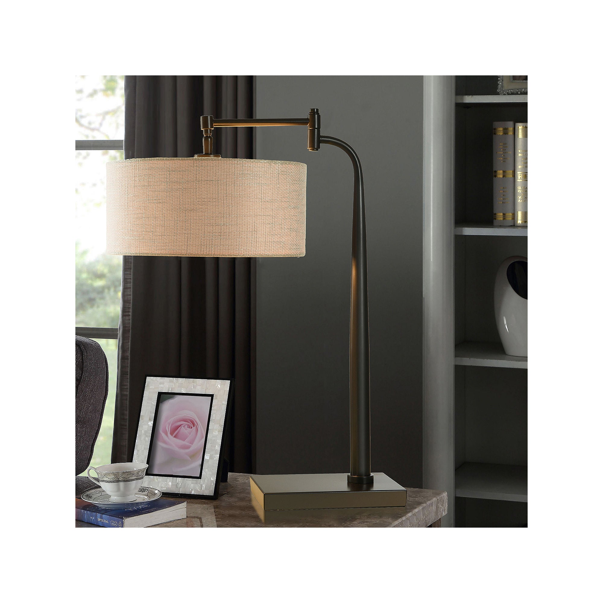 Collective Design By Stylecraft Bronze Metal Table Lamp L332162JCDS - OIL RUBBED BRONZE ONE SIZE