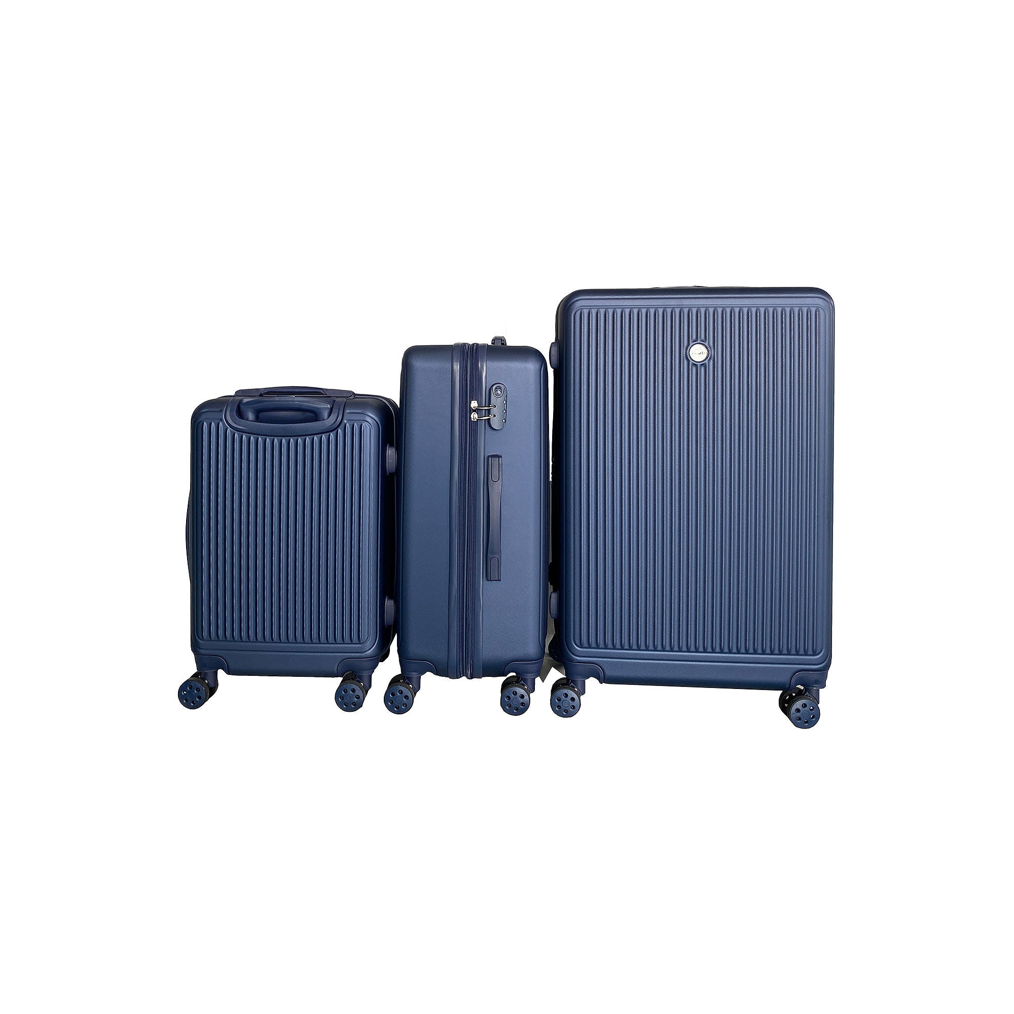 Izod Clara 3-Pc. Hardside Expandable Luggage Set - NAVY ONE SIZE