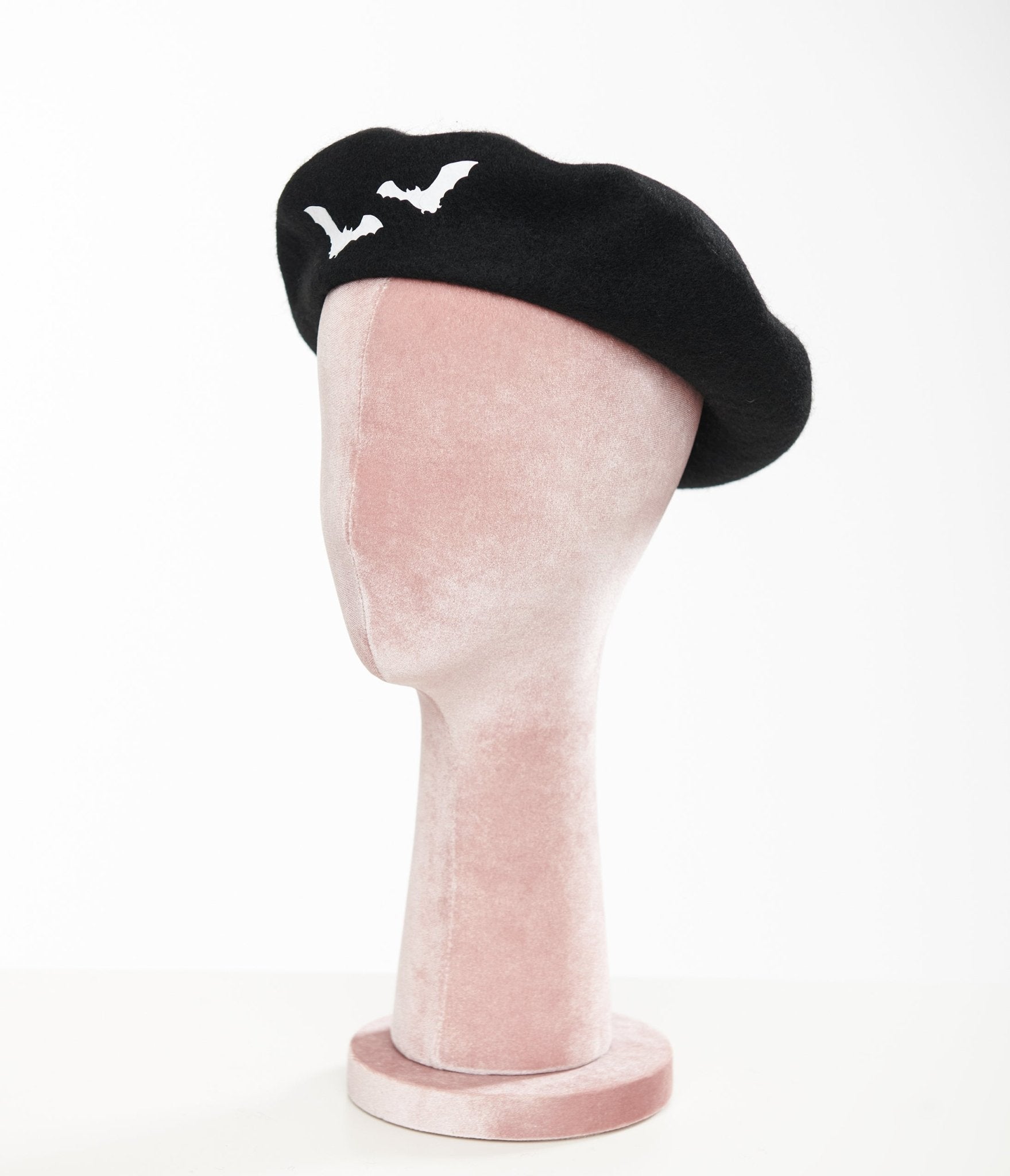 Black & White Wicked Bat Beret