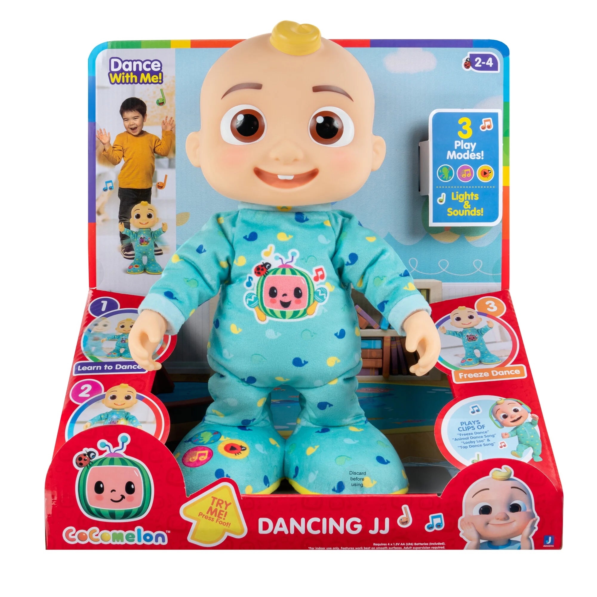 Cocomelon CMW0352 Dancing Jj Doll - Multi Color