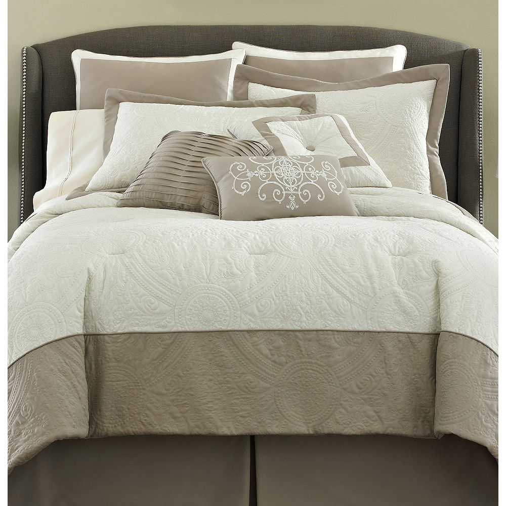 Vue Bensonhurst 4-pc. Comforter Set White - Queen