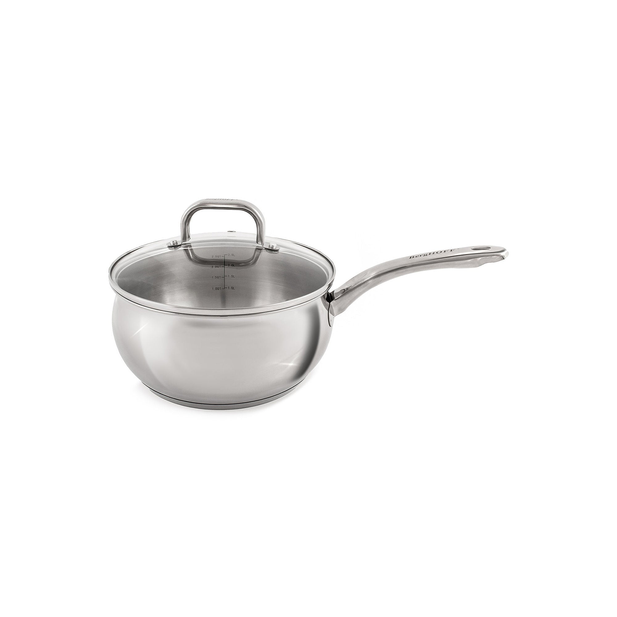 Berghoff Belly Shape 18/10 Stainless Steel 3.2-Qt. Sauce Pan - STAINLESS STEEL ONE SIZE