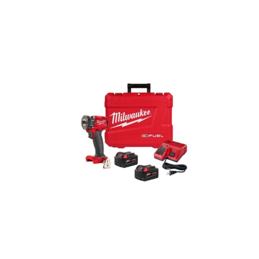 Milwaukee Tool 2854-22 M18 FUEL 3/8 3/8 Compact Impact Wrench with Friction Ring Kit