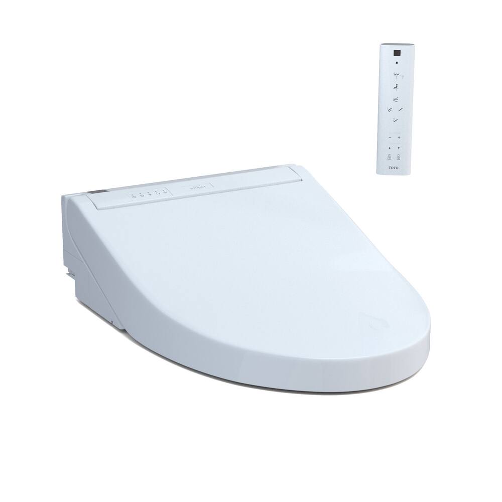 TOTO SW3084T40#01 C5 WASHLET+ Ready Electronic Bidet Toilet Seat with PREMIST and EWATER+ Wand Cleaning, Elongated, Cotton White