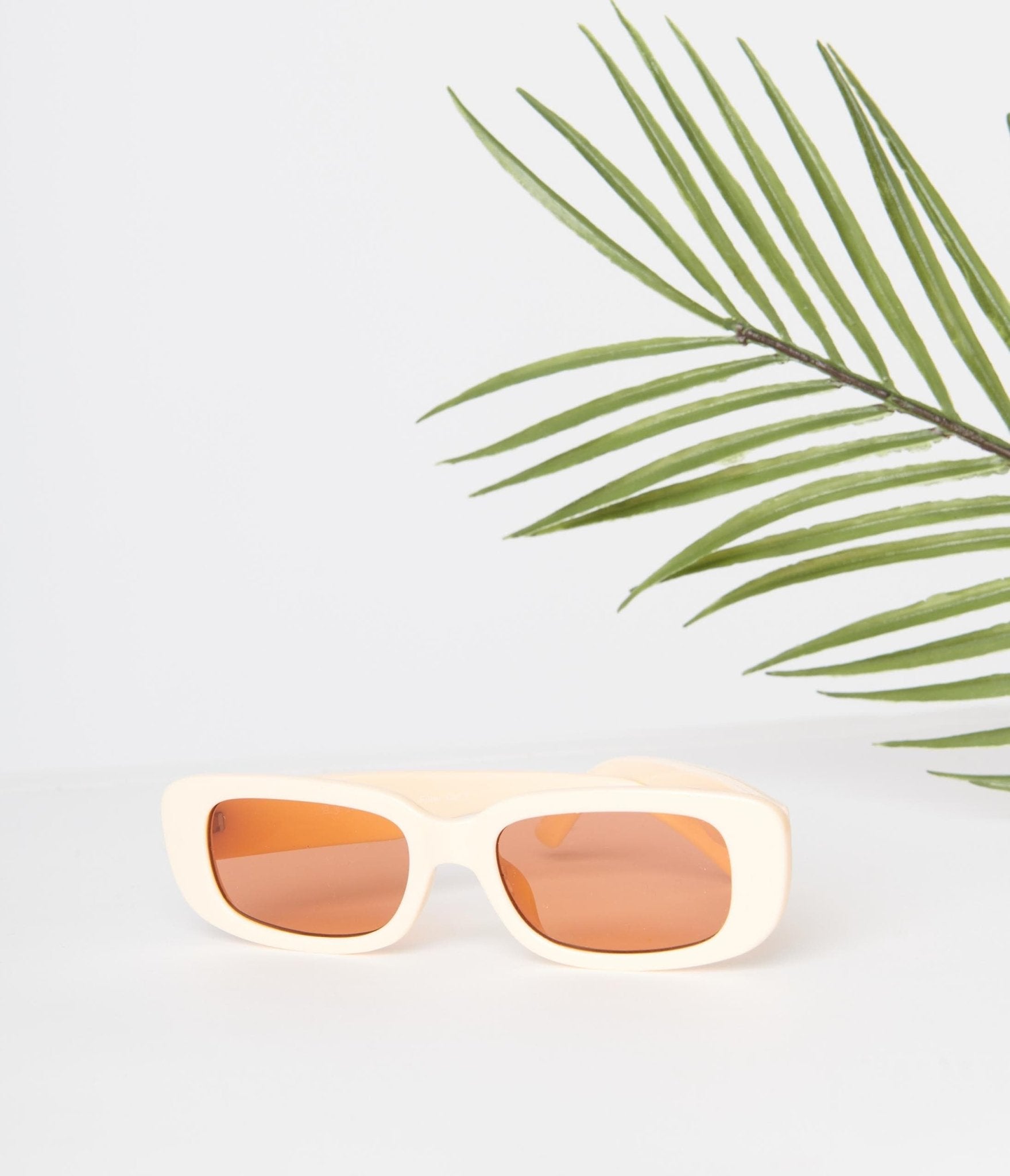 Peach & Orange Tint Oval Sunglasses