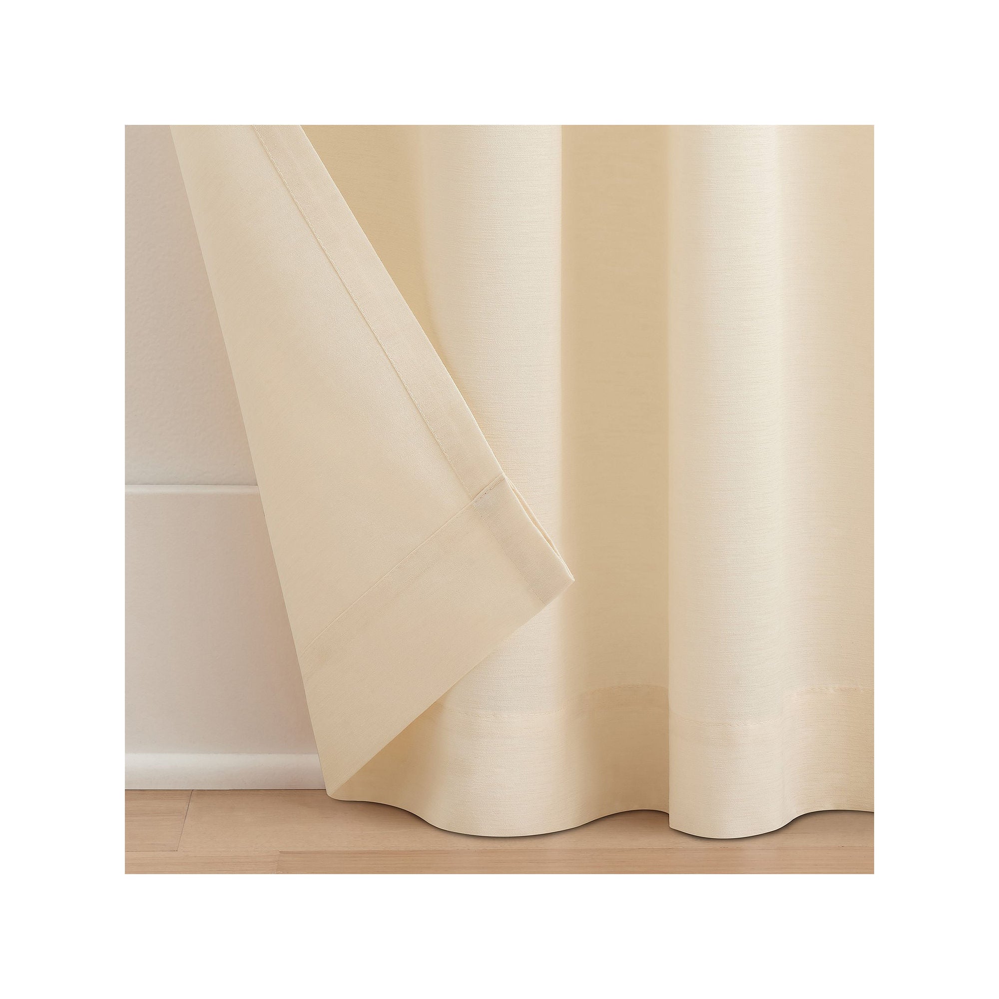 Waverly Serendipity 10-Pleat Light-Filtering Pinch Pleat Single Curtain Panel Beige