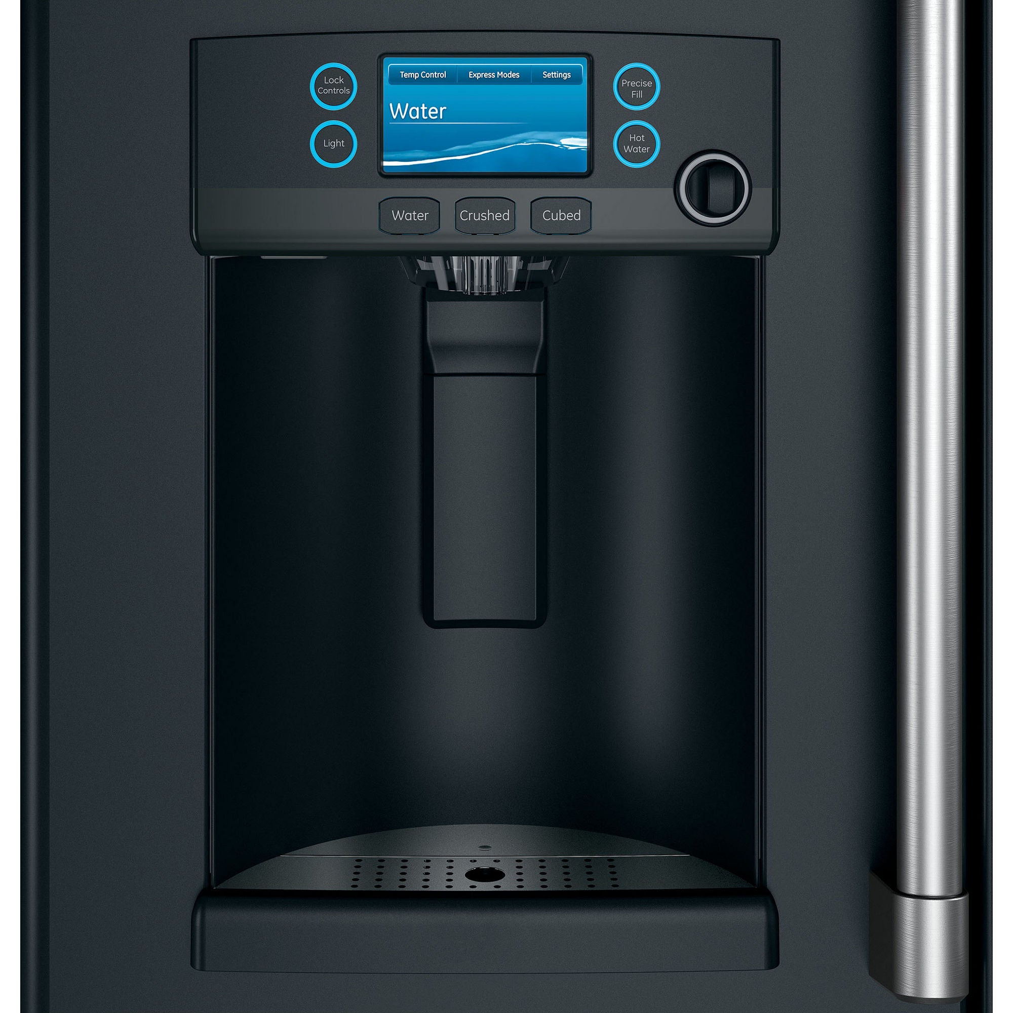 Caf - 27.8 Cu. Ft. French Door Refrigerator with Hot Water Dispenser - Matte black