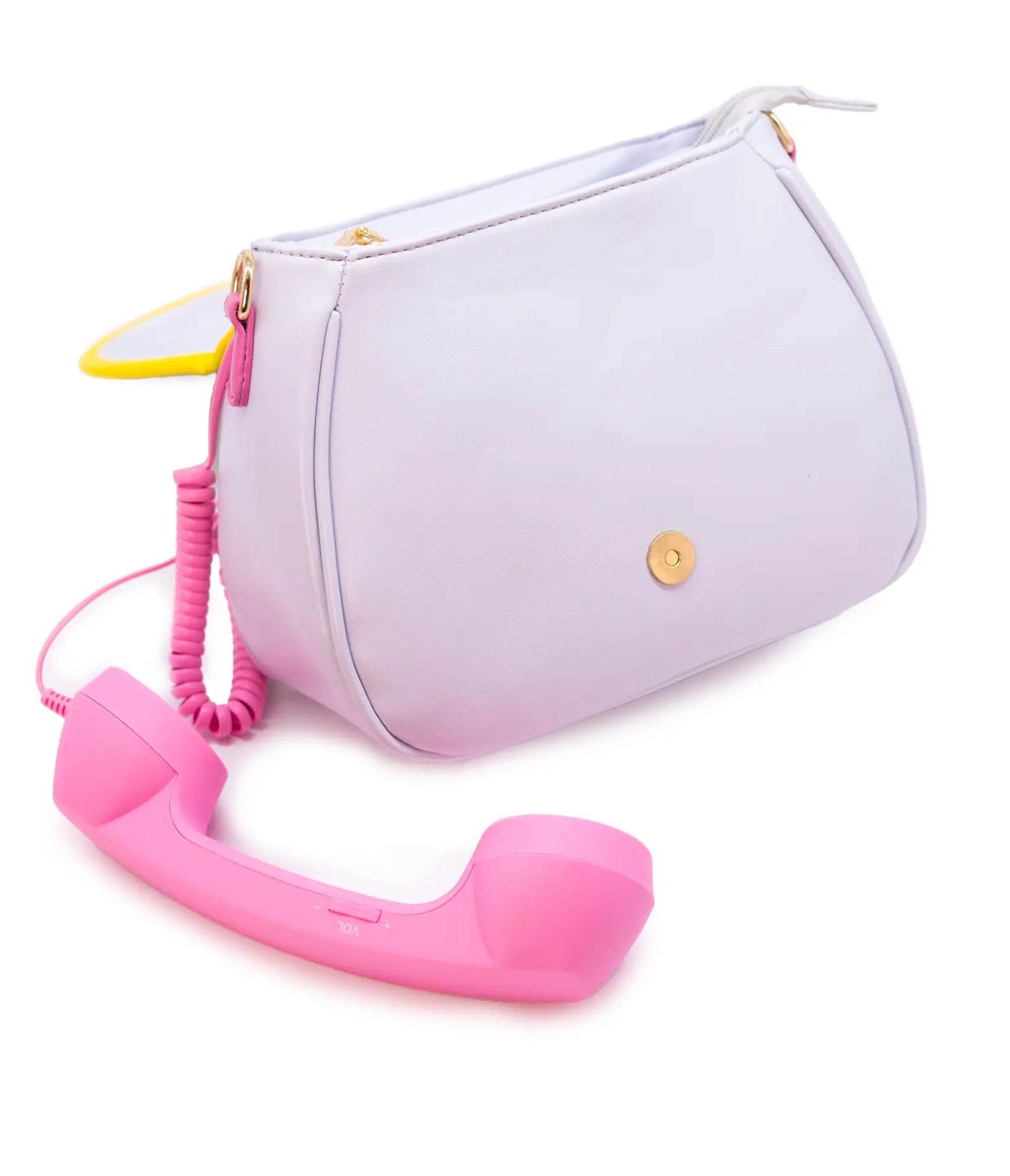 Pink & Green Ring Ring Phone Convertible Handbag