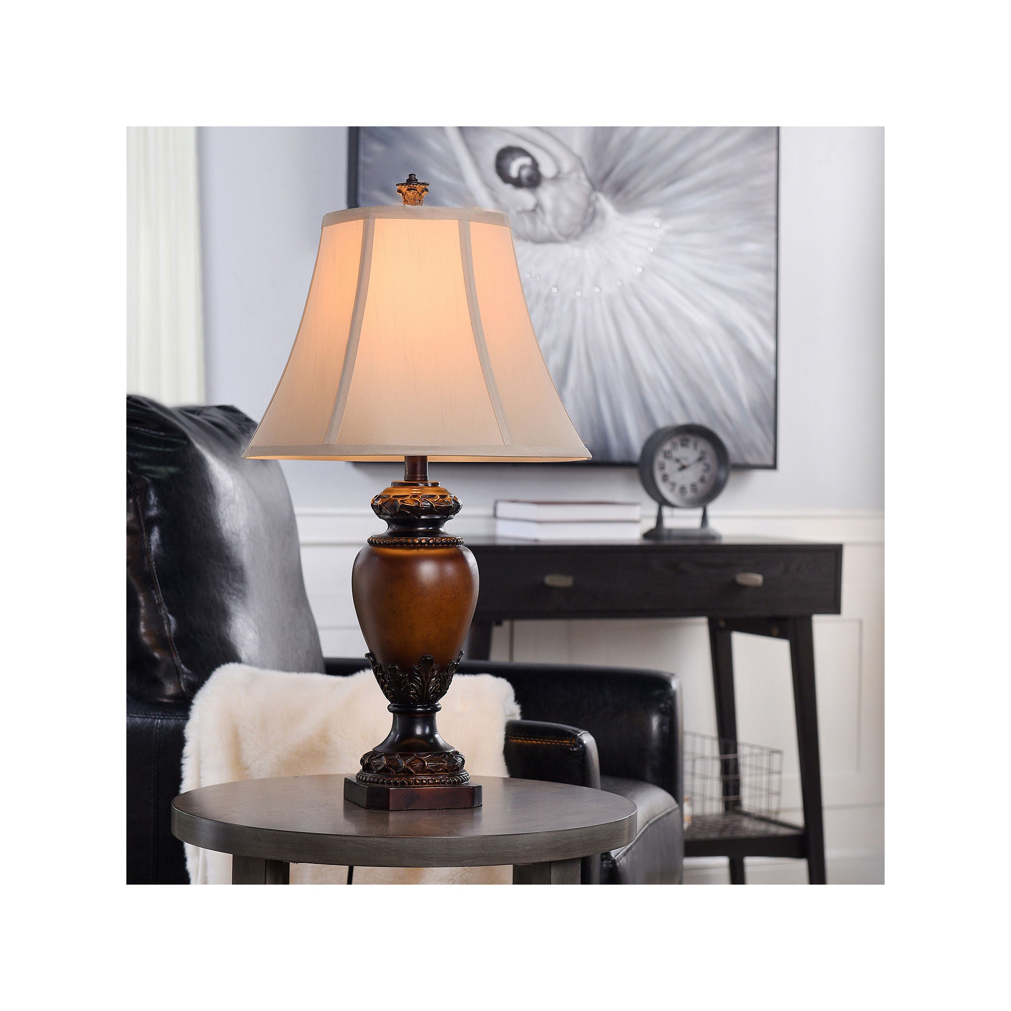 Stylecraft 28.5 Sienna Table Lamp - DK BROWN ONE SIZE