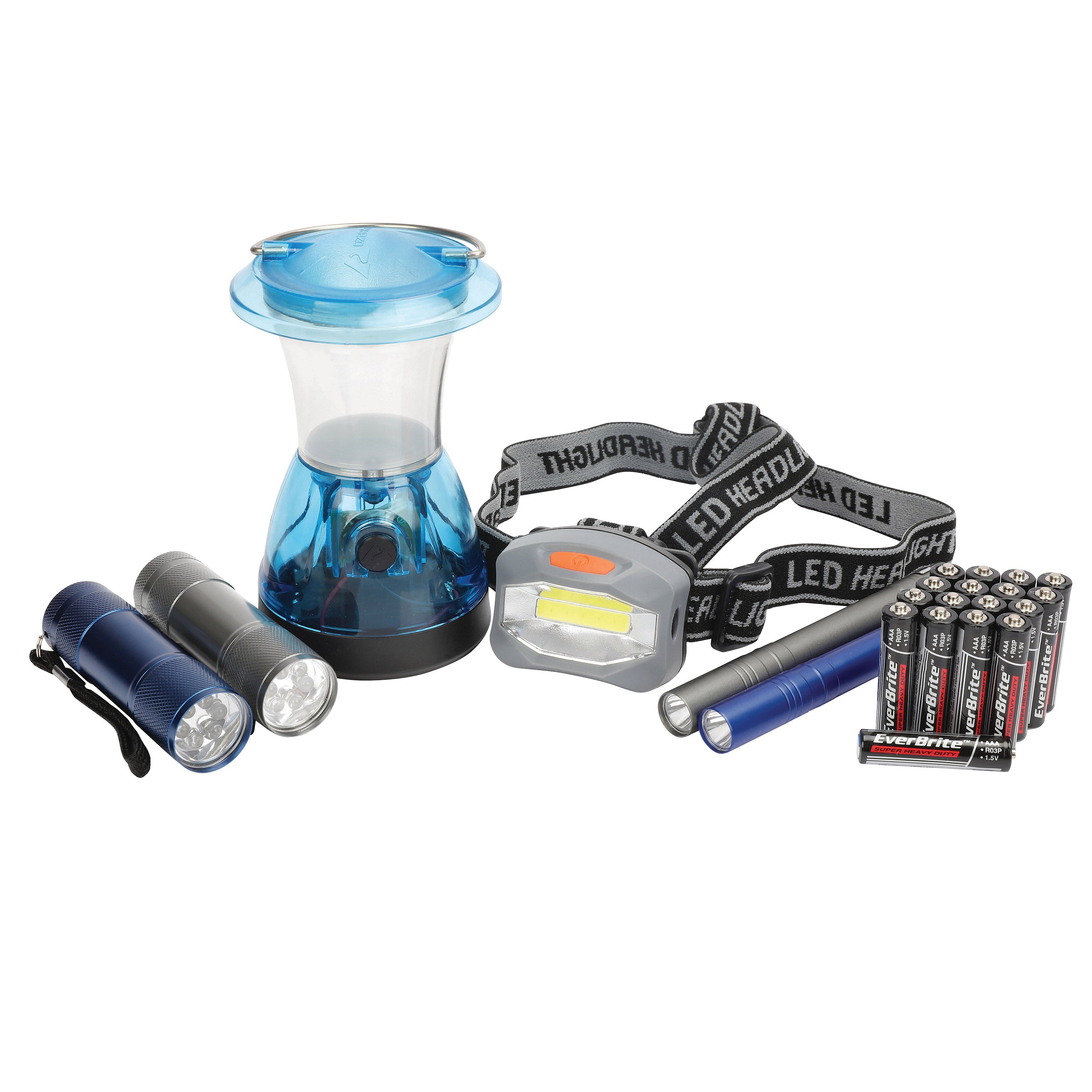 Ozark Trail 4937 6-Piece LED Flashlight Headlamp Lantern Penlight Combo