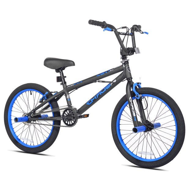 Kent Bicycles 92054 20 Chaos Boy's Bike, Matte Black/Blue