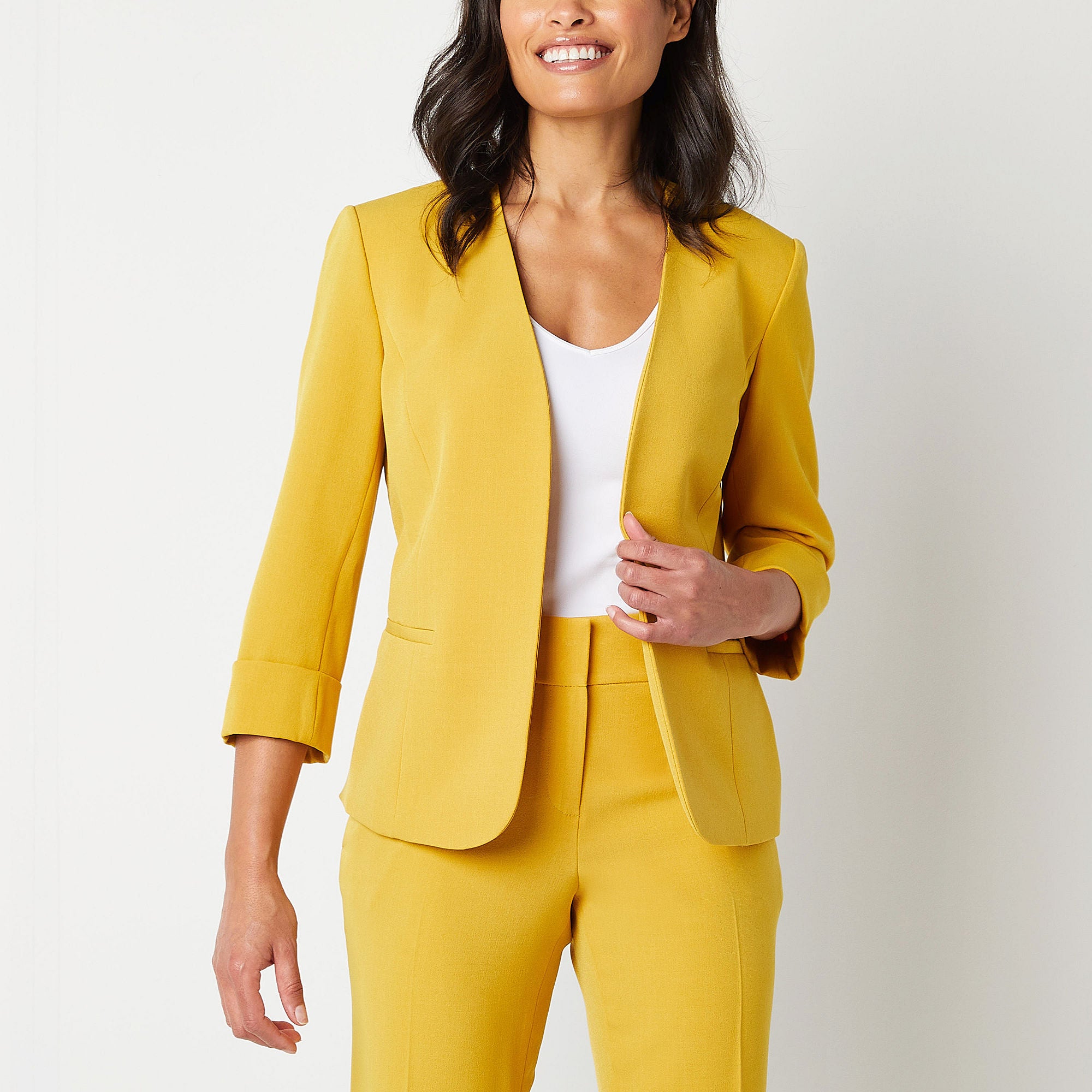 Black Label By Evan-Picone Suit Jacket - BUTTERSCOTCH 12