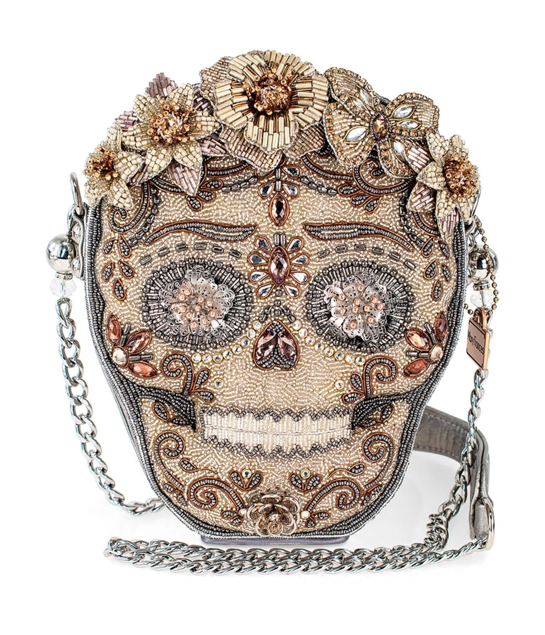 Mary Frances Shining Skull Crossbody Handbag