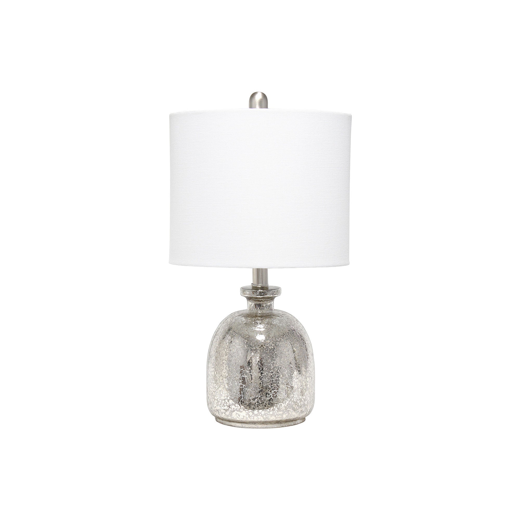 Asstd National Brand Lalia Home Hammered Glass Jar With Linen Shade Glass Table Lamp - MERCURY ONE SIZE