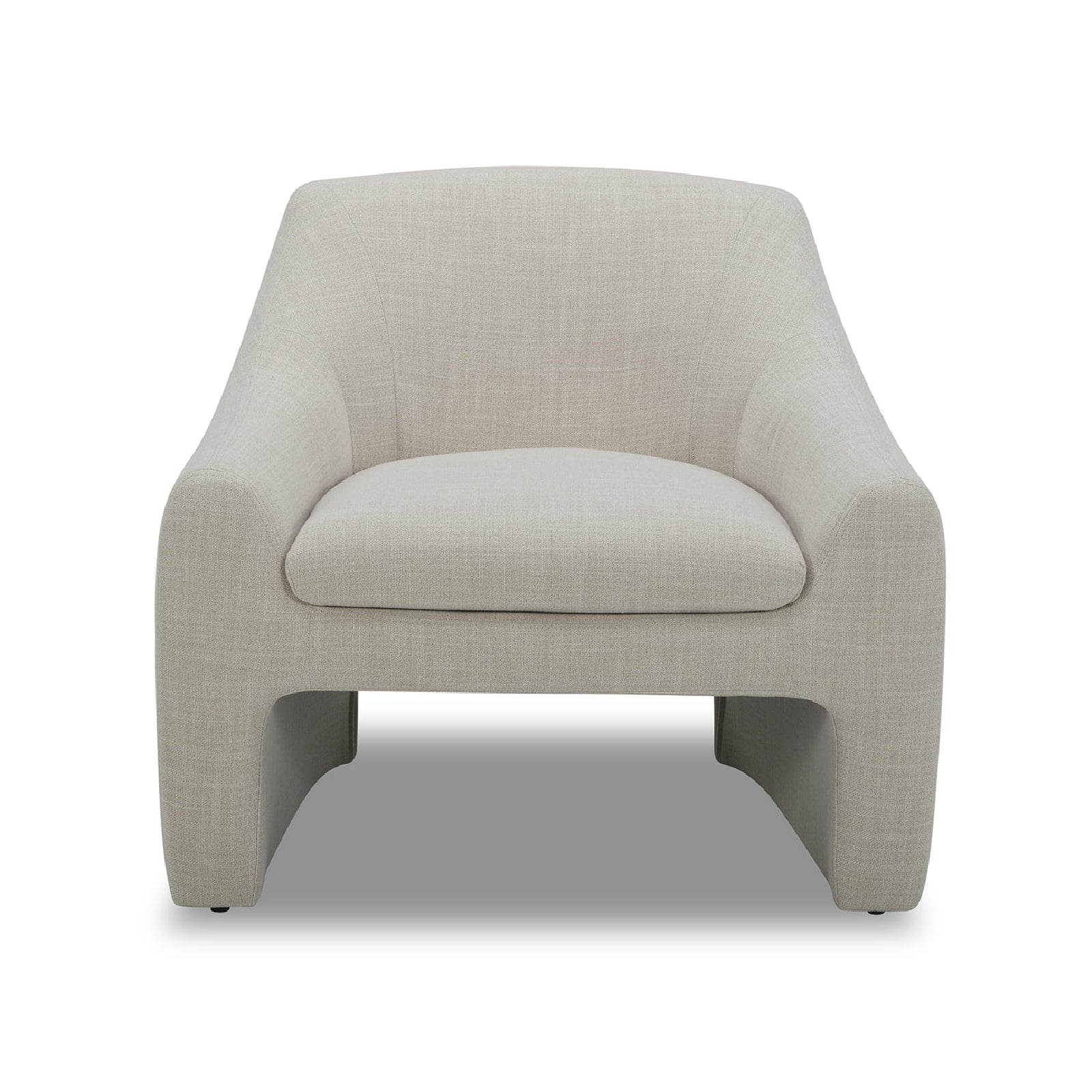 Better Homes & Gardens Emerson Curvy Accent Chair, Cream Linen