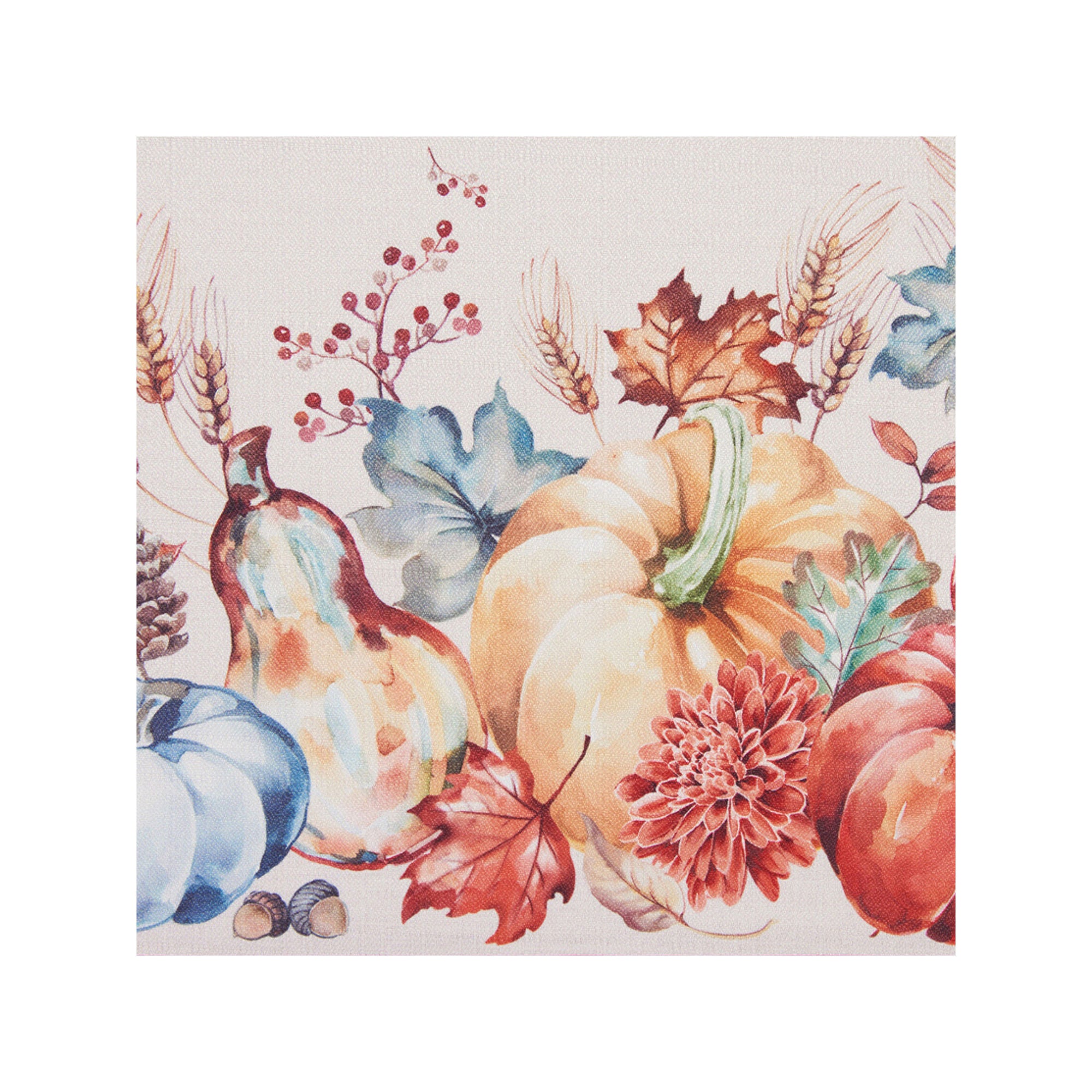 Elrene Home Fashions Botanical Harvest Pumpkin Tablecloth - MULTI ONE SIZE