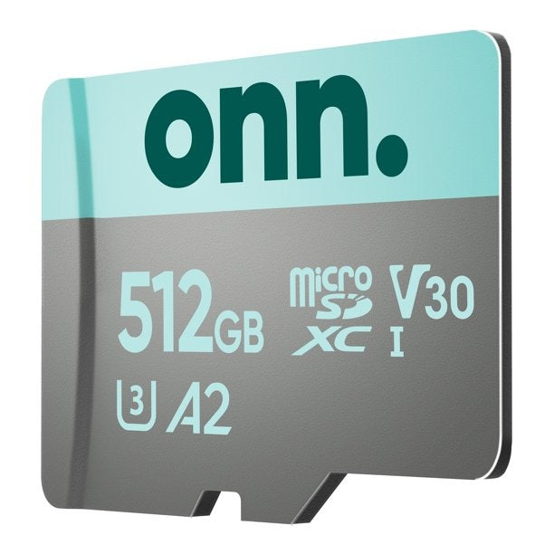 Onn. 100075921 512 GB MicroSDXC U3 Memory Card With Adapter