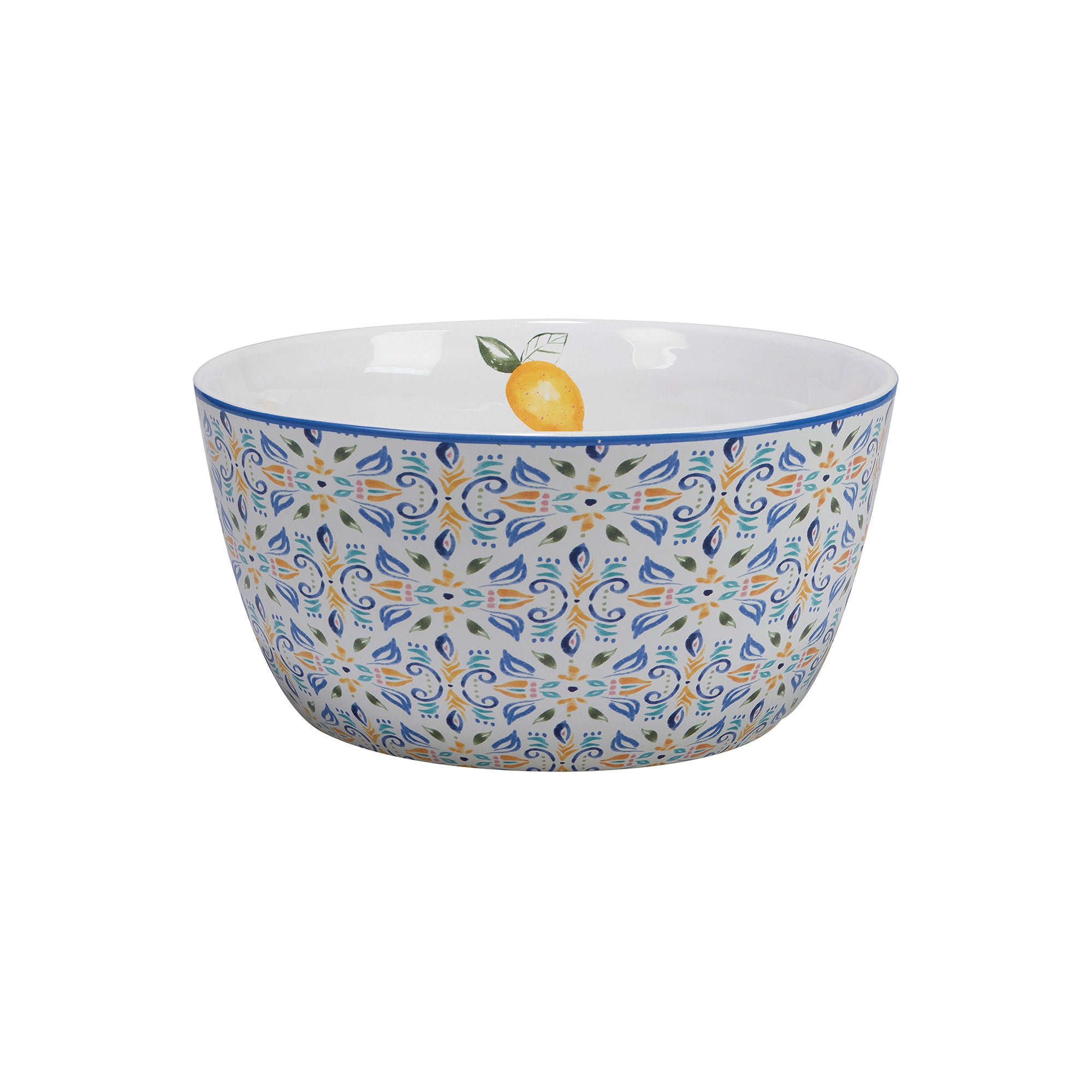 Certified International Lemonade Deep Earthenware Serving Bowl 29165 - BLUE ONE SIZE