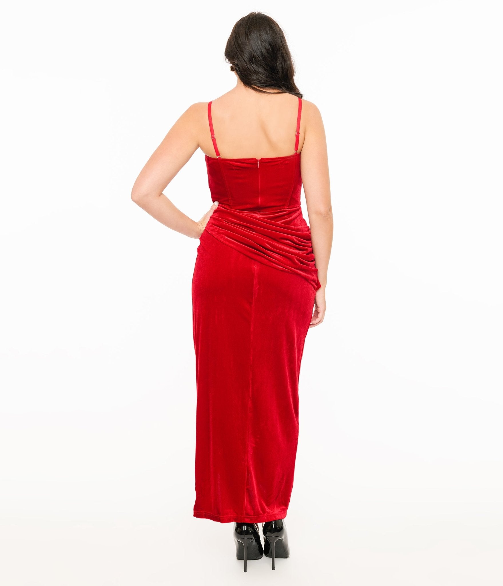 Weasel Wear Red Velvet Phantom Swag Gown