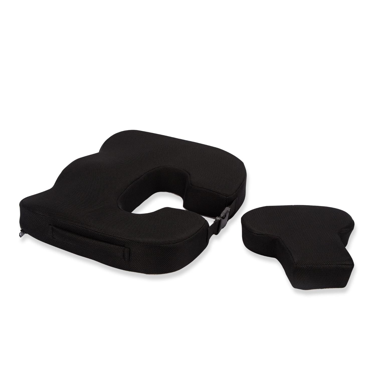 equate Memory Foam Coccyx Cushion Black