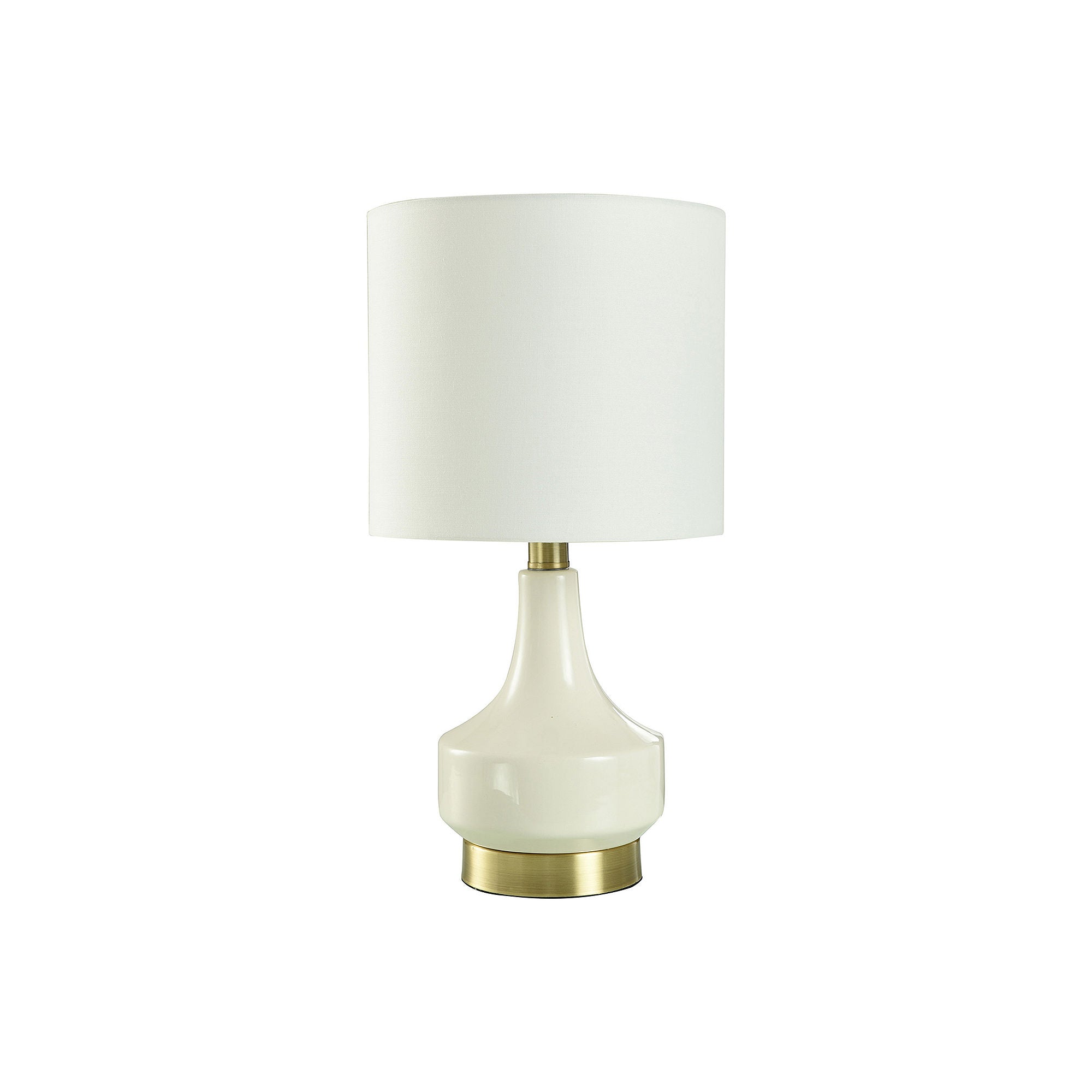 Collective Design By Stylecraft Ivory Gourd With Brass Table Lamp TL17700JCADS - IVORY ONE SIZE
