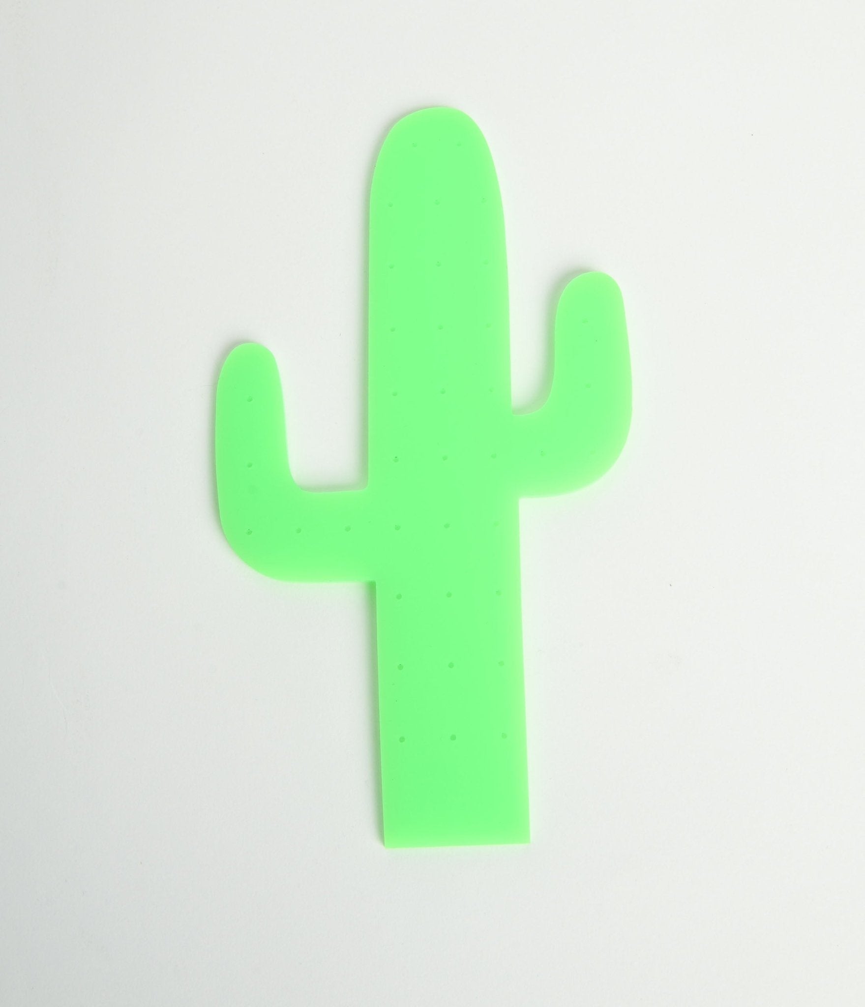 Green Cactus Earring Display