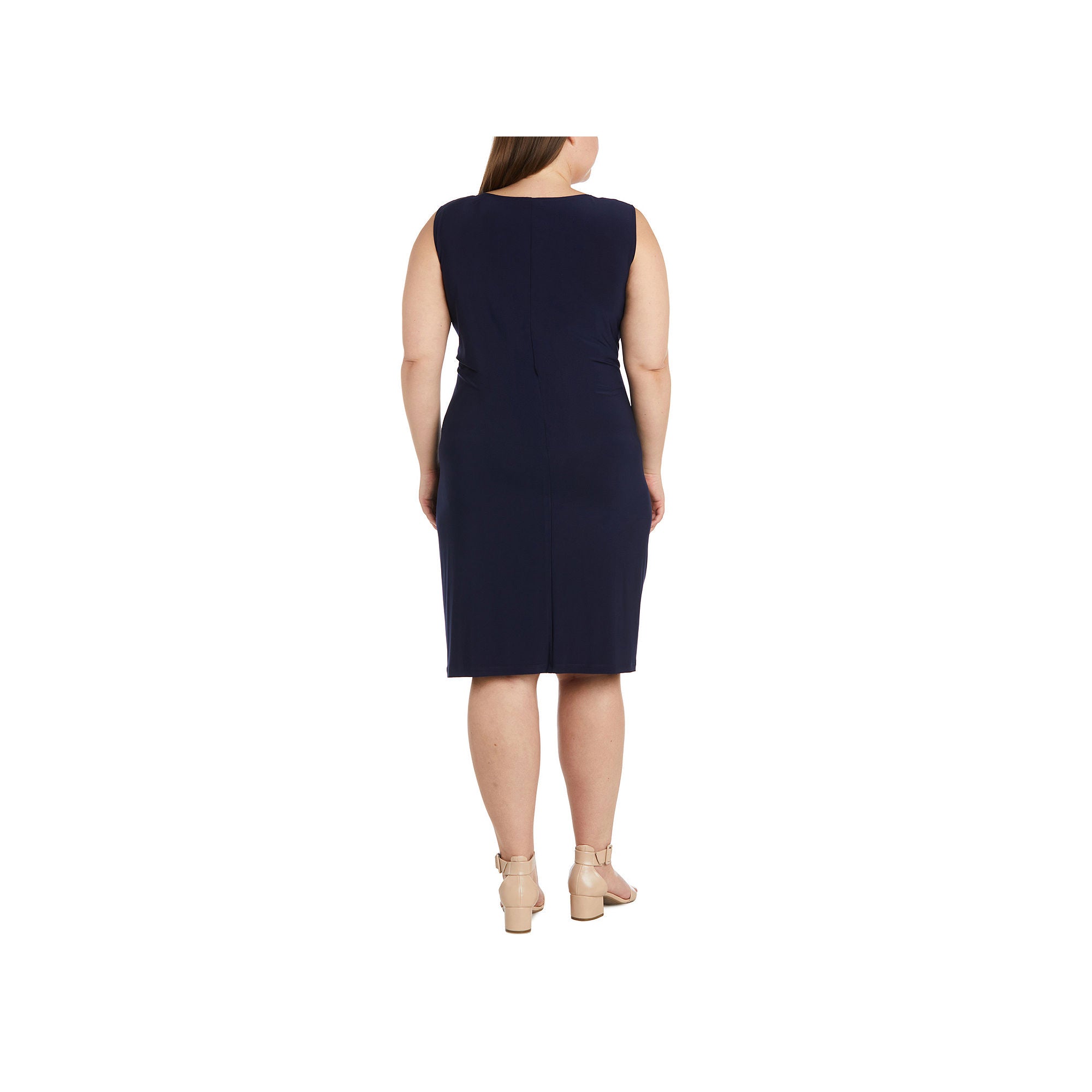 R & M Richards Plus Jacket Dress - NAVY MAUVE 20W