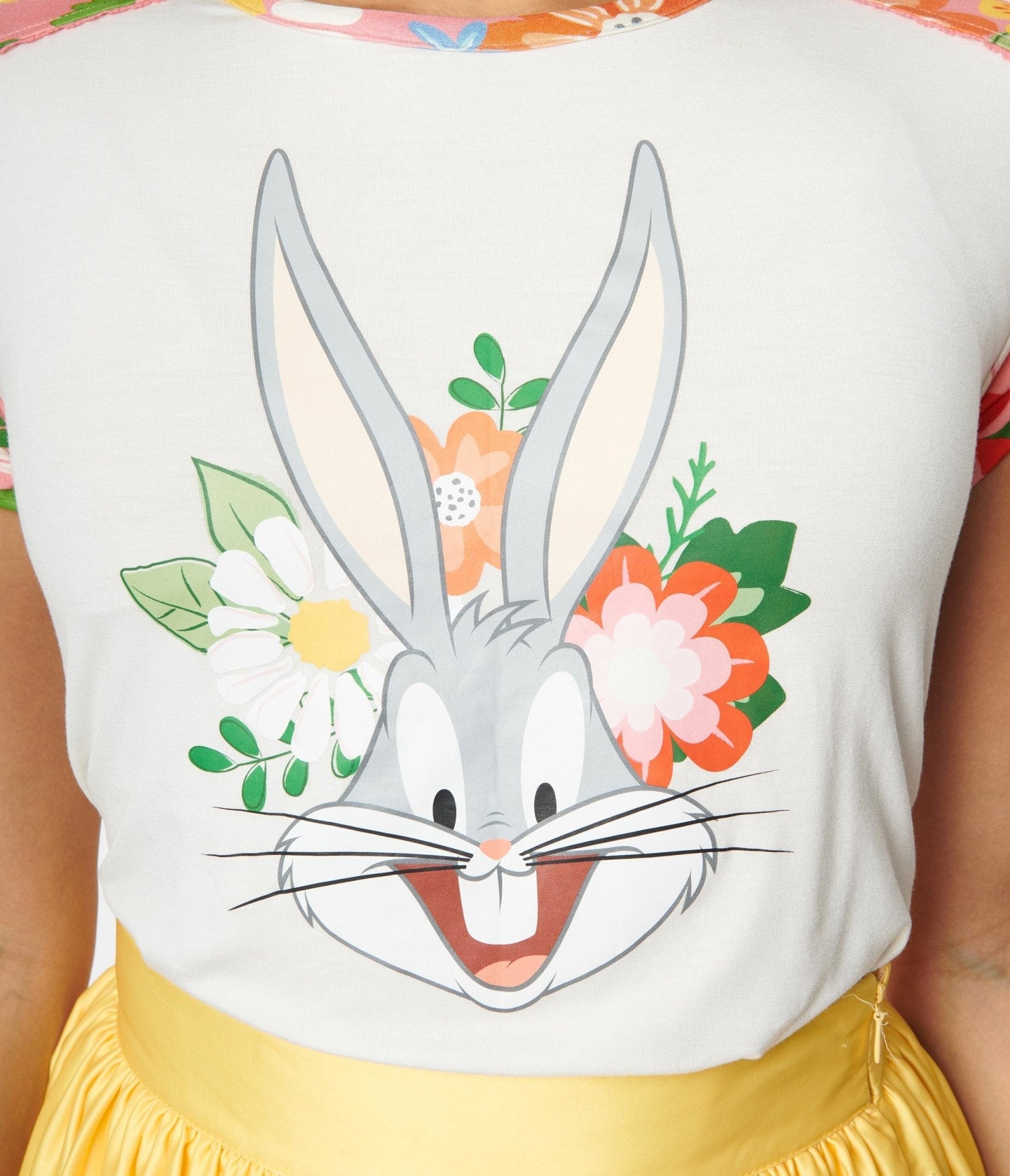 Bugs Bunny x Unique Vintage Floral Oversize Graphic Tee