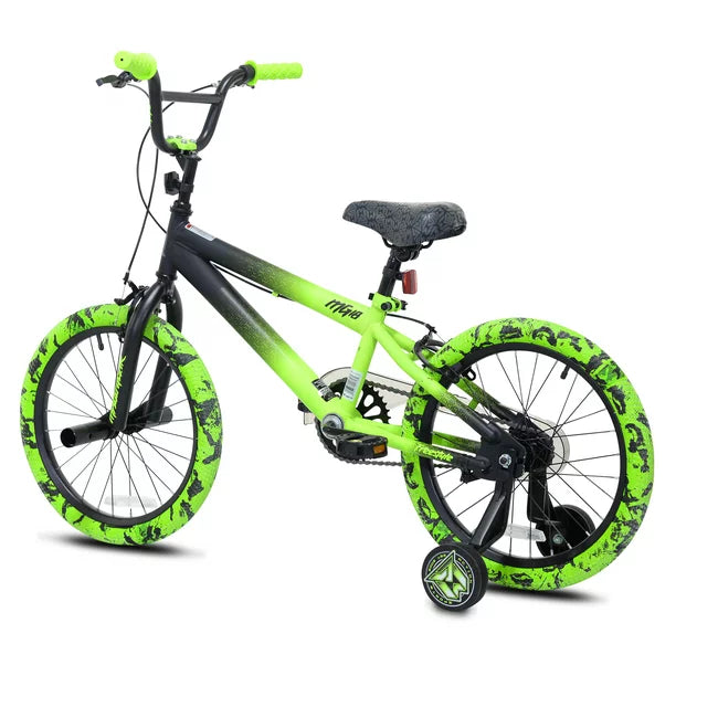 Kent Bicycles 11816 18'' Madd Gear MG18 BMX Boy's Bike, Black and Green