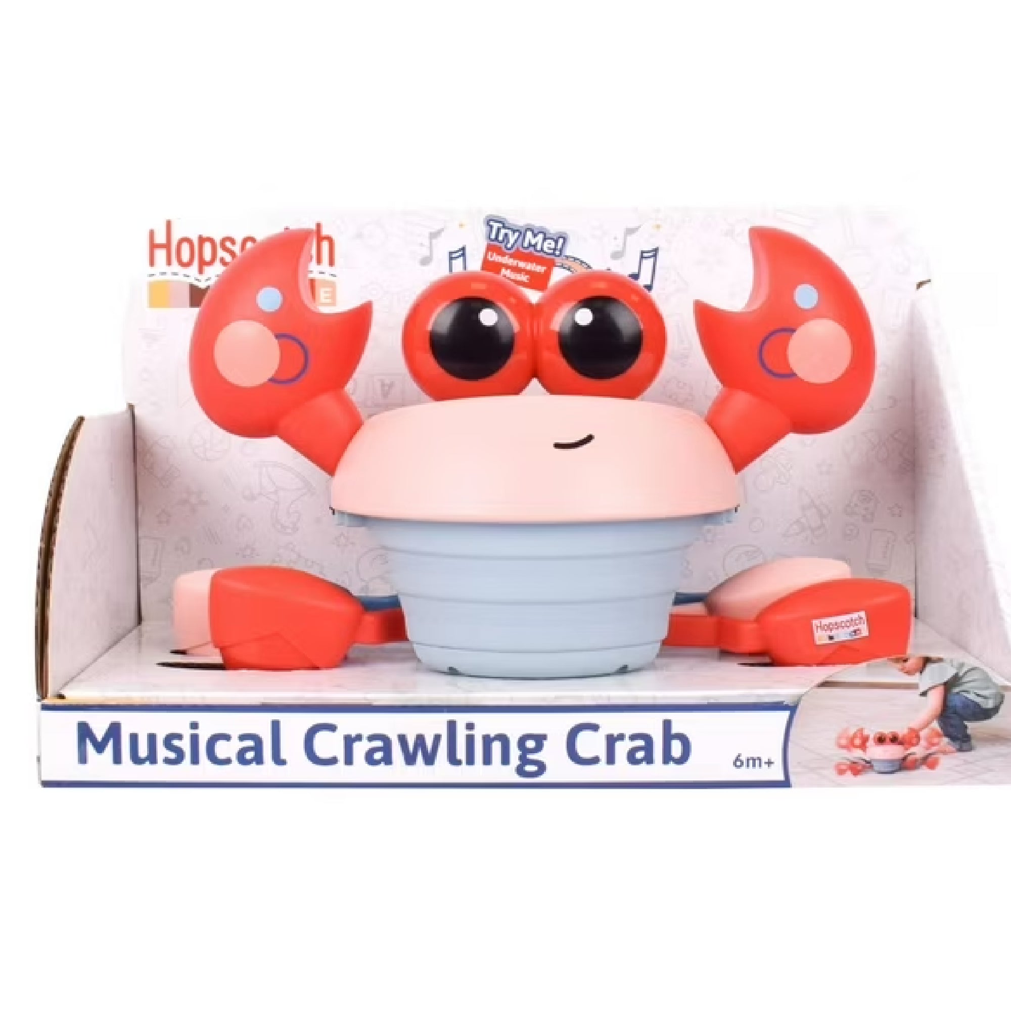 HOPSCOTCH LANE DANCING CRAB, Musical Crawling Crab