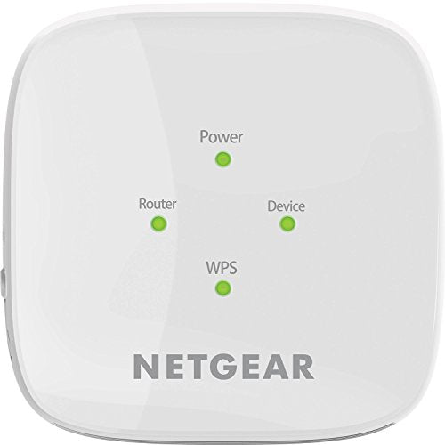 NETGEAR EX6110-100NAS AC1200 Dual Band Wireless Range Extender, White