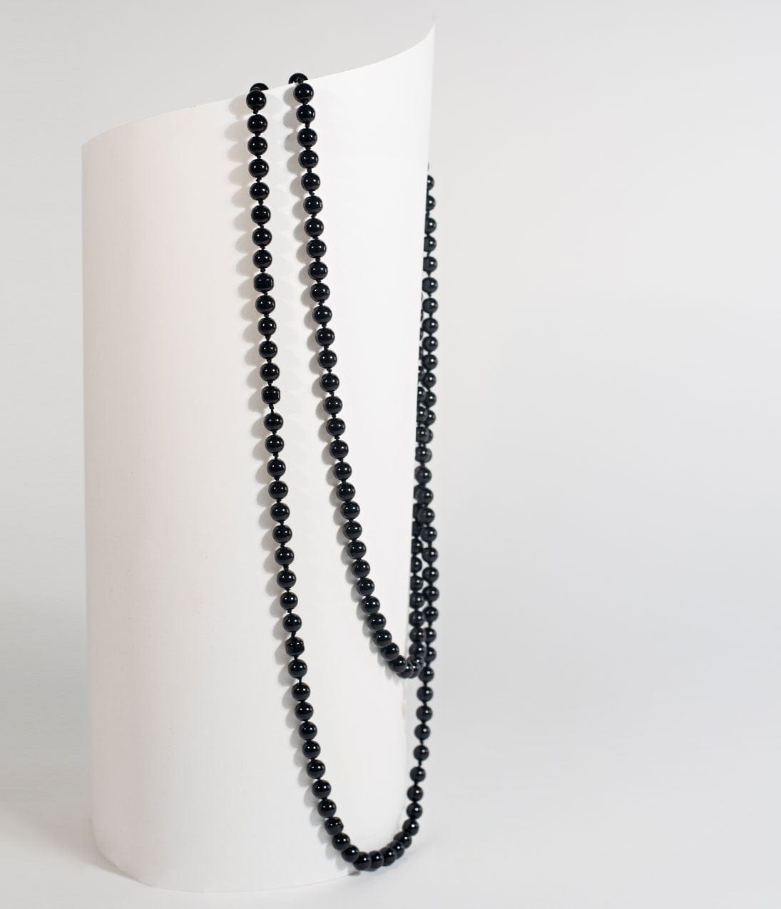 Black 60 Long Pearl Necklace