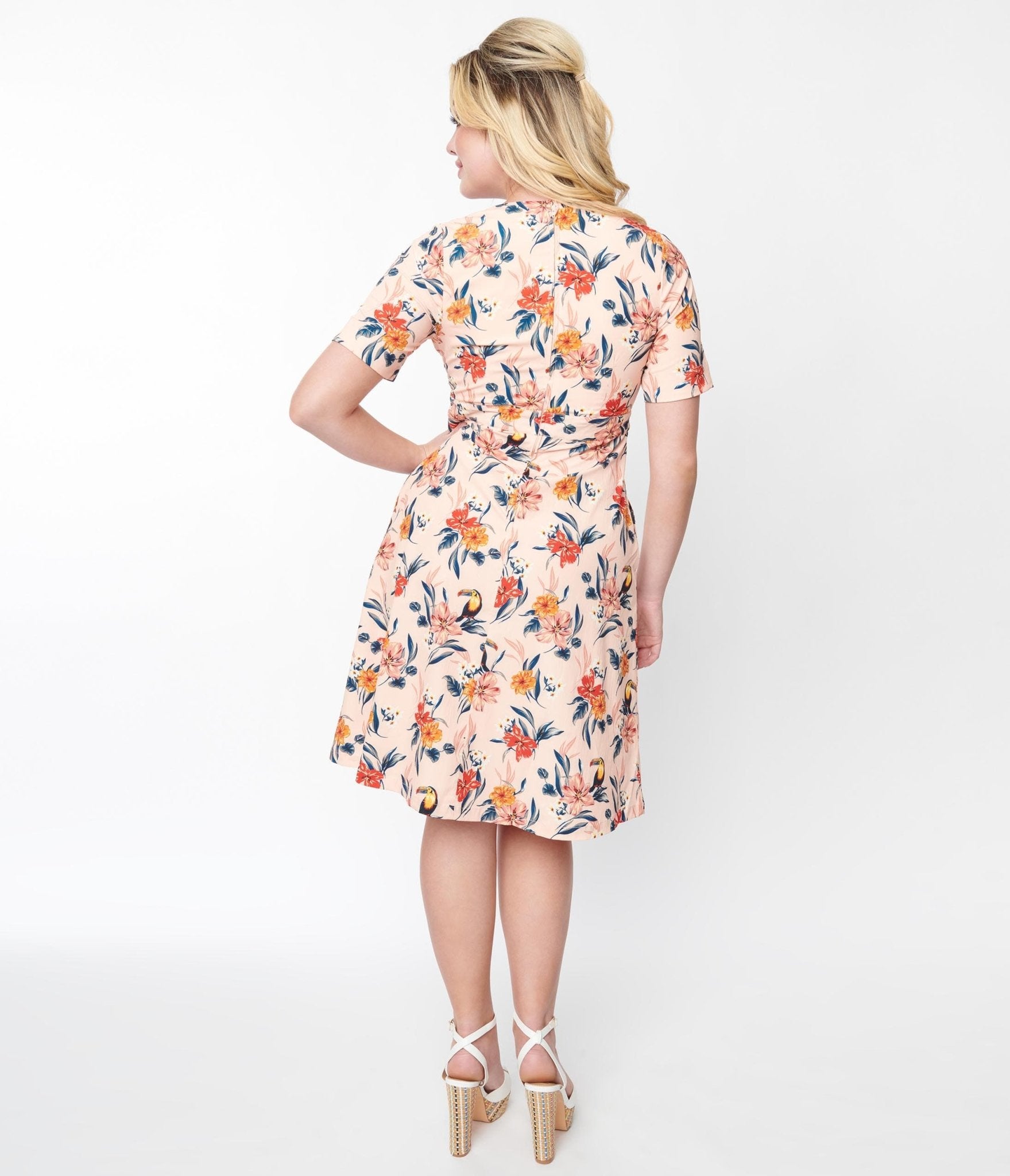 Floral 40s Inspired Dress