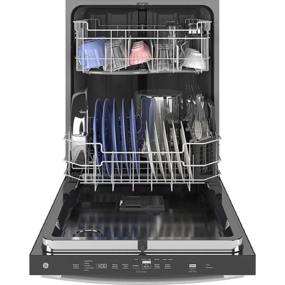 GE GDT635HSRSS Top Control Smart Built In Dishwasher with Sanitize Cycle and Dry Boost, Stainless Steel