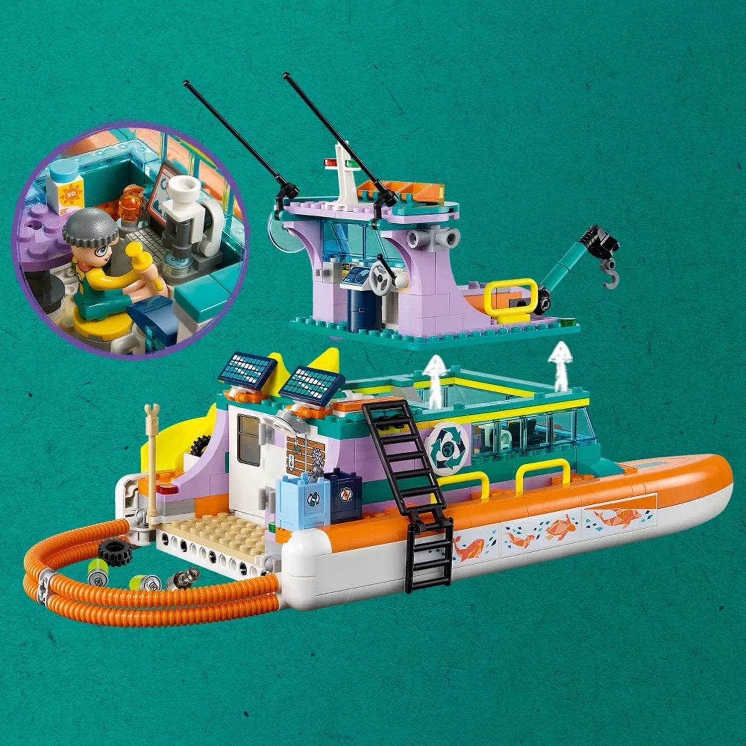 LEGO 41734 Friends Sea Rescue Boat Dolphin Building Toy