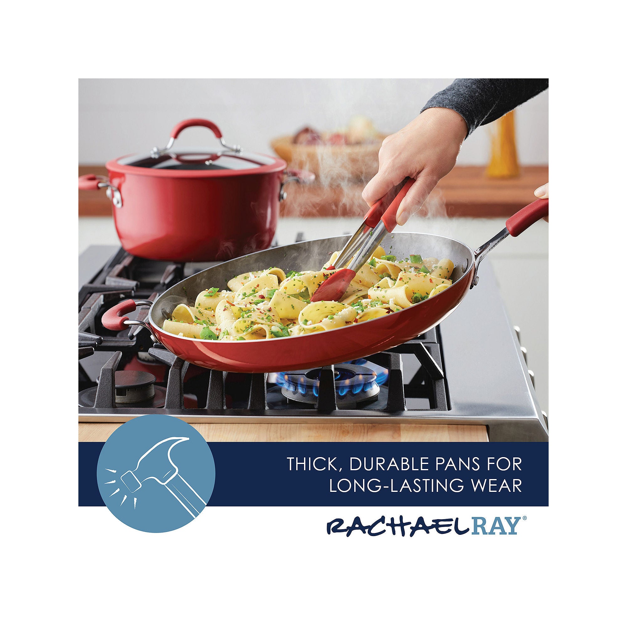 Rachael Ray Cook + Create 14 Non-Stick Frying Pan - RED ONE SIZE