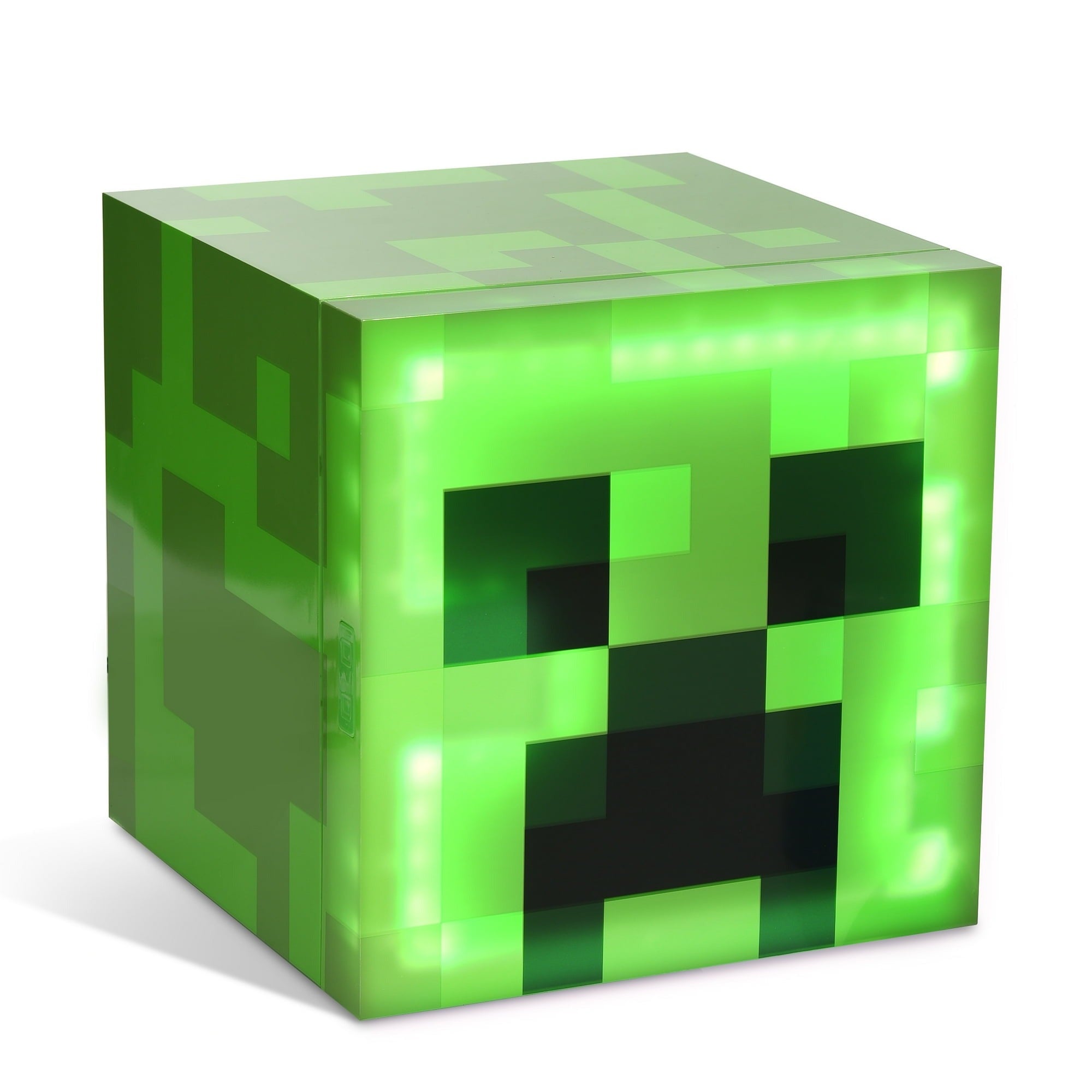 Ukonic 17923 Minecraft Green Creeper 9 Can Mini Fridge, 6.7L 1 Door Ambient Lighting