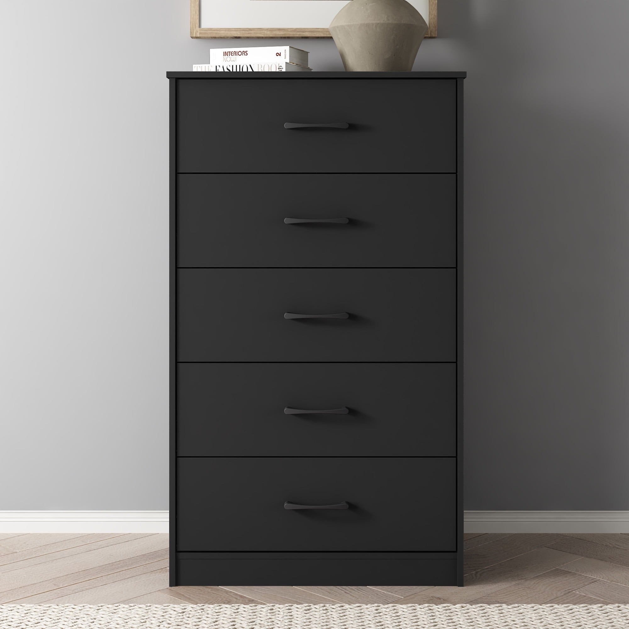 Mainstays MS15013489715BL Ardent 5 Drawer Dresser, Black