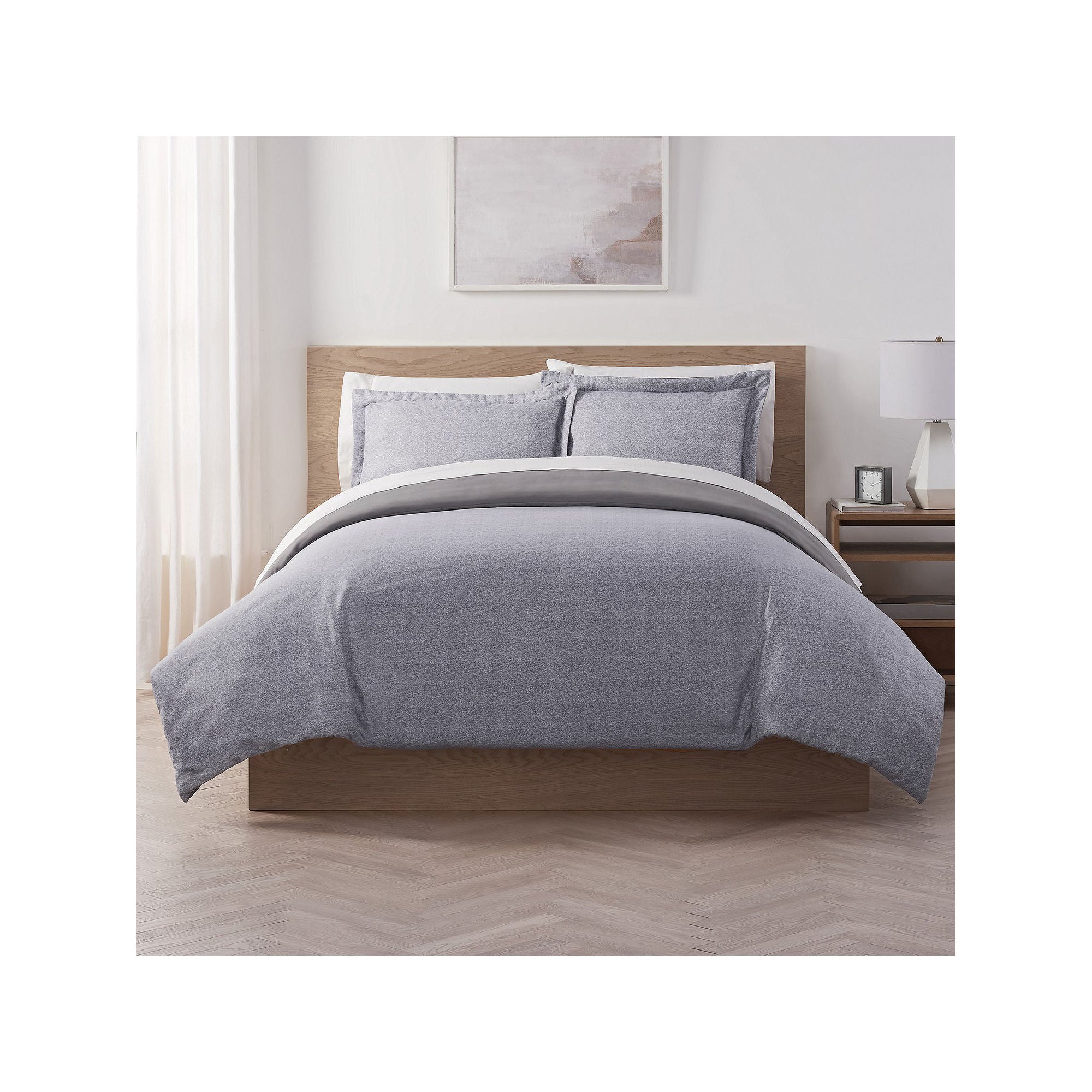 Serta SUPRSFT FLQN DVT - Gray Gray - Full-Queen