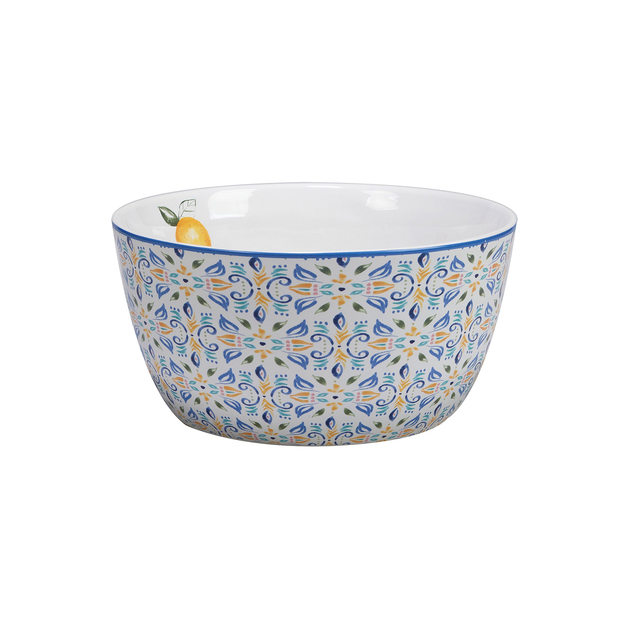 Certified International Lemonade Deep Earthenware Serving Bowl 29165 - BLUE ONE SIZE