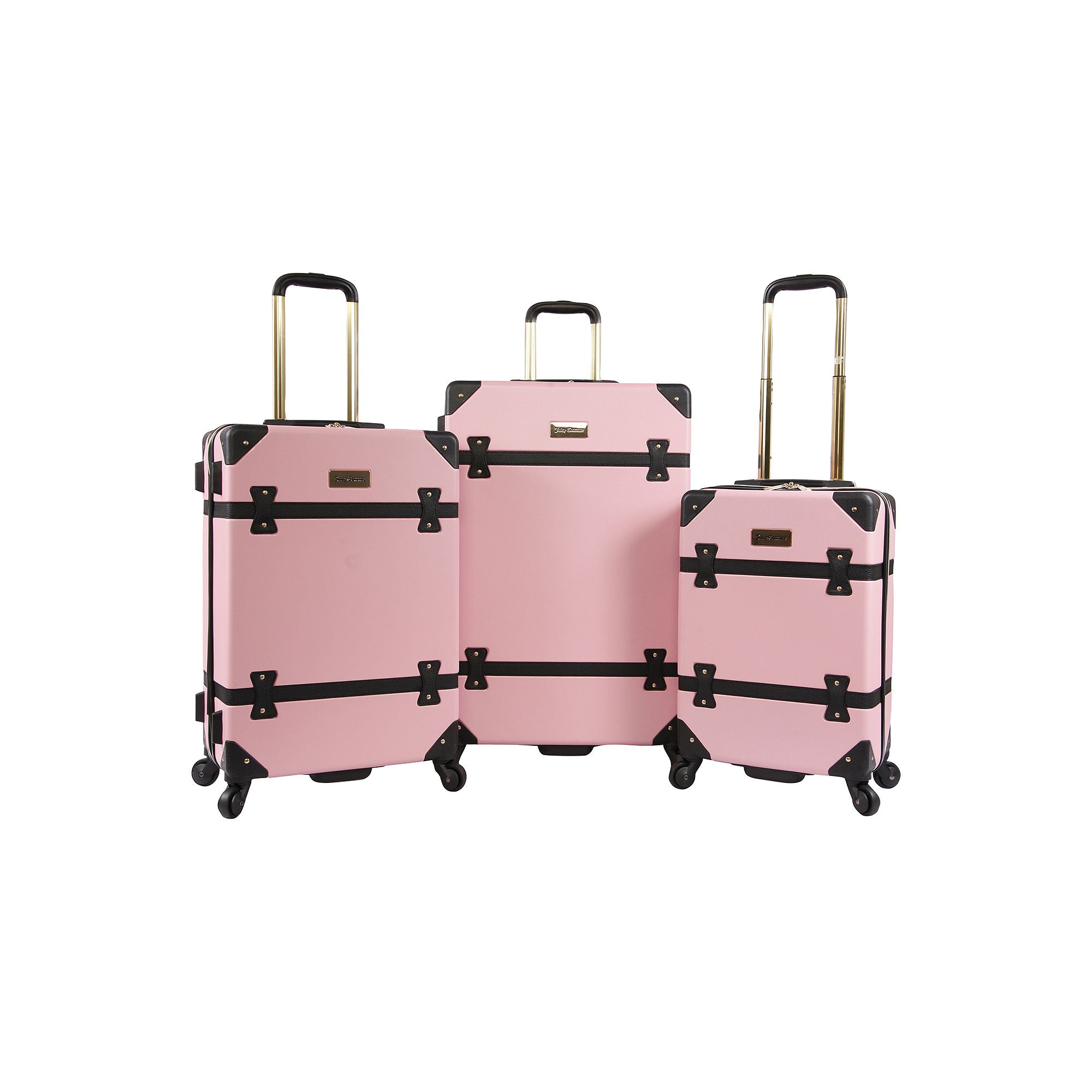 Juicy Couture Kitra 3-Pc. Hardside Spinner Luggage Set NOT APPLICABLE - PINK ONE SIZE