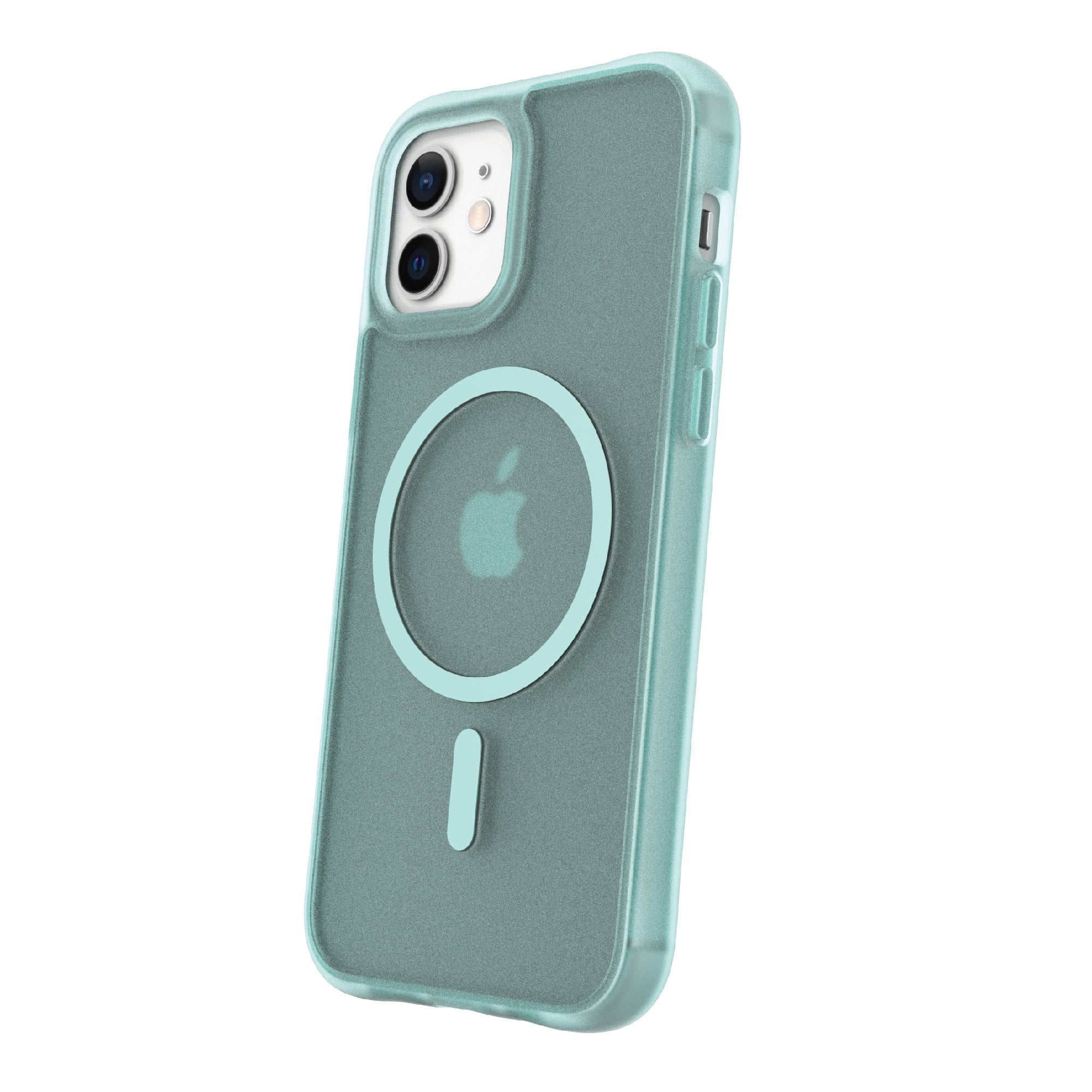 onn. WIATEA100127185 MagSafe Compatible Phone Case for iPhone 12 / iPhone 12 Pro - Frosted Teal