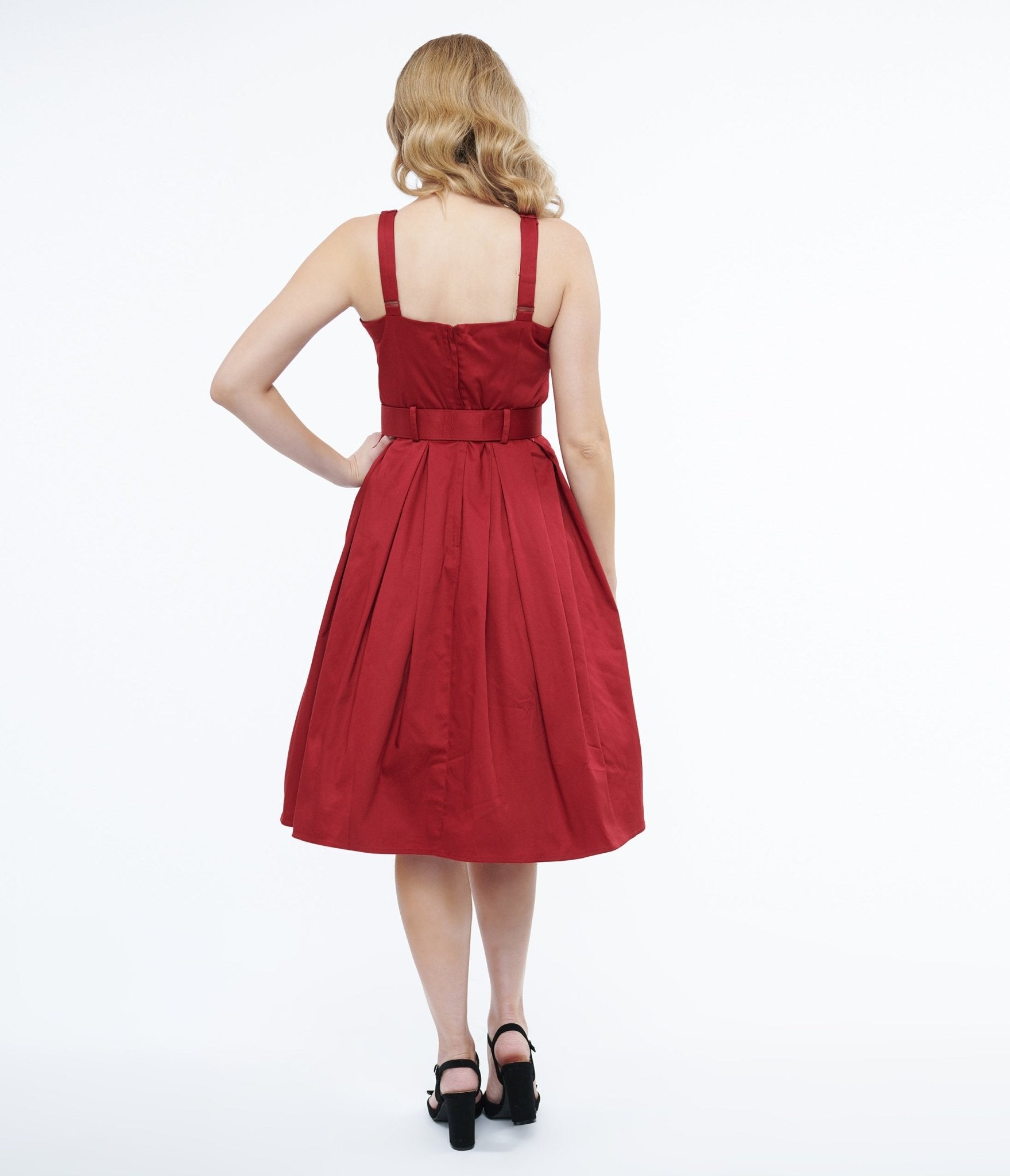 Collectif 1950s Red Dorothy Swing Dress