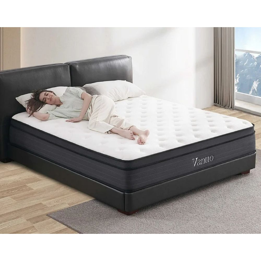 Vantto Vantto-WM-12K King Size Mattress 12 Inch Hybrid Memory Foam Mattress in a Box