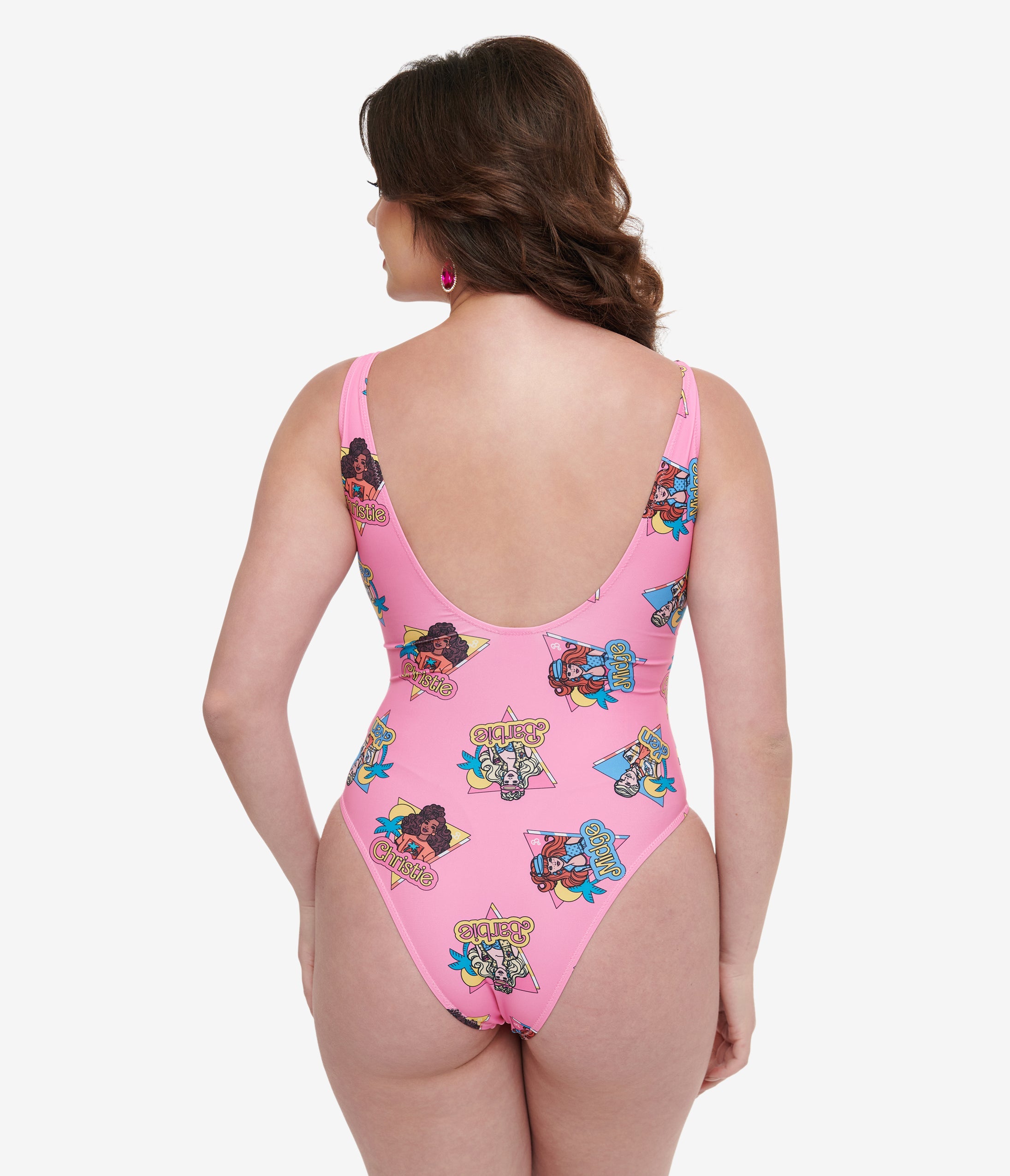 Cakeworthy Pink Barbie California Dream One Piece Swimsuit