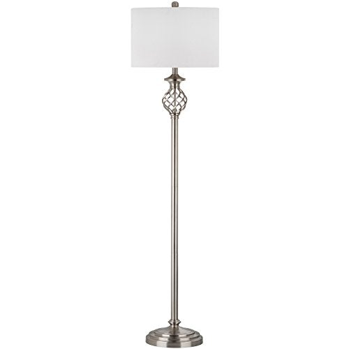 Safavieh Lighting Collection Sophia Nickel 59.75-inch Floor Lamp