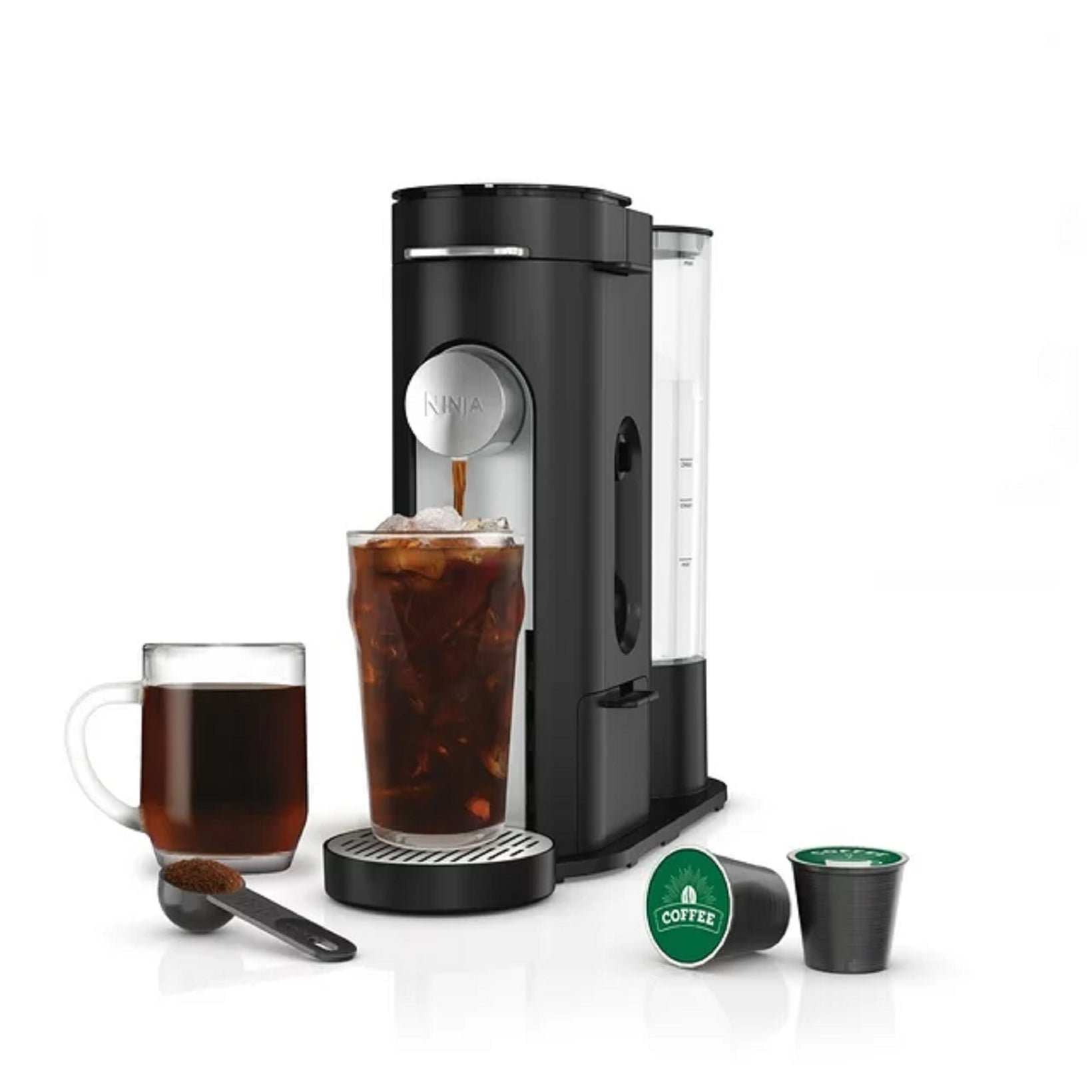 Ninja PB040 Pods & Grounds Single-Serve Coffee Maker, Black