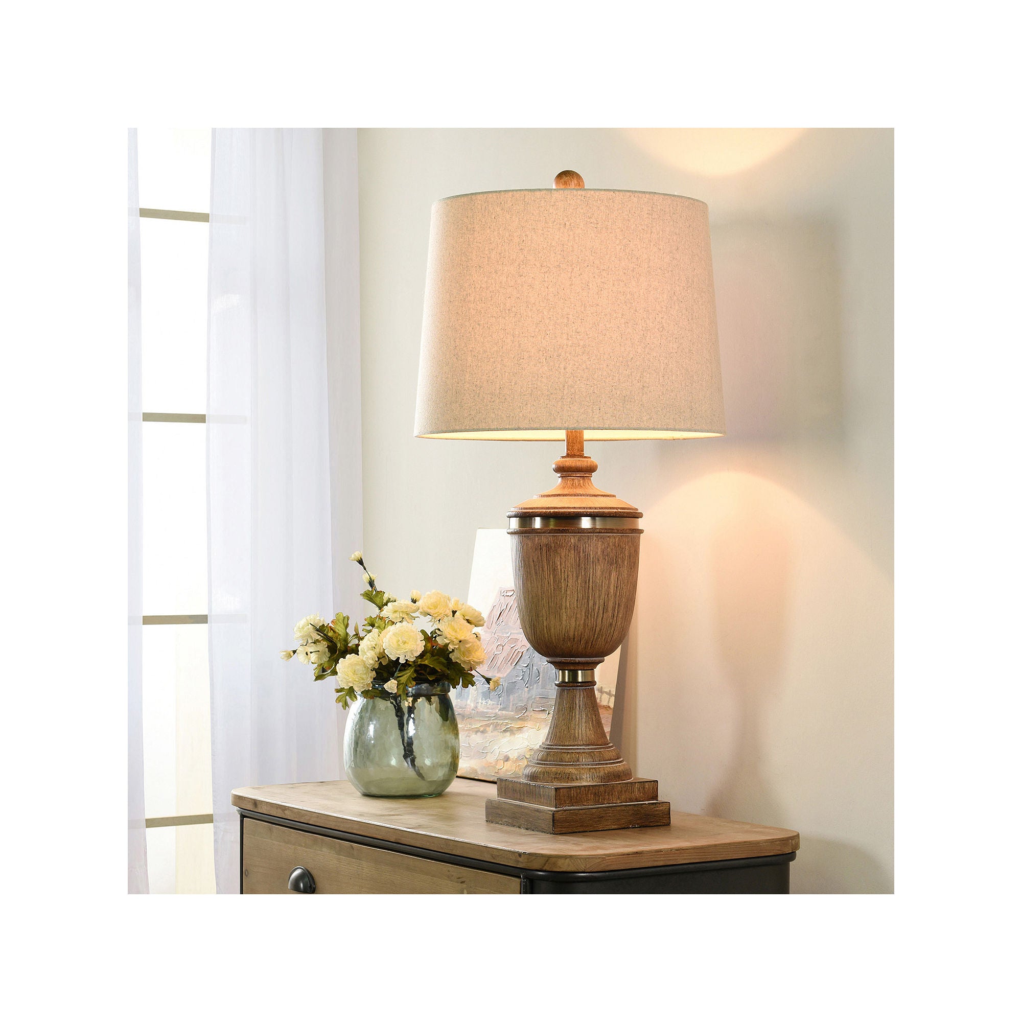 Stylecraft 36 Napoleon Table Lamp - MD BROWN ONE SIZE