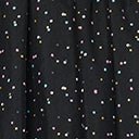 Unique Vintage Black & Multicolor Dots Sweetie Pie Flare Skirt