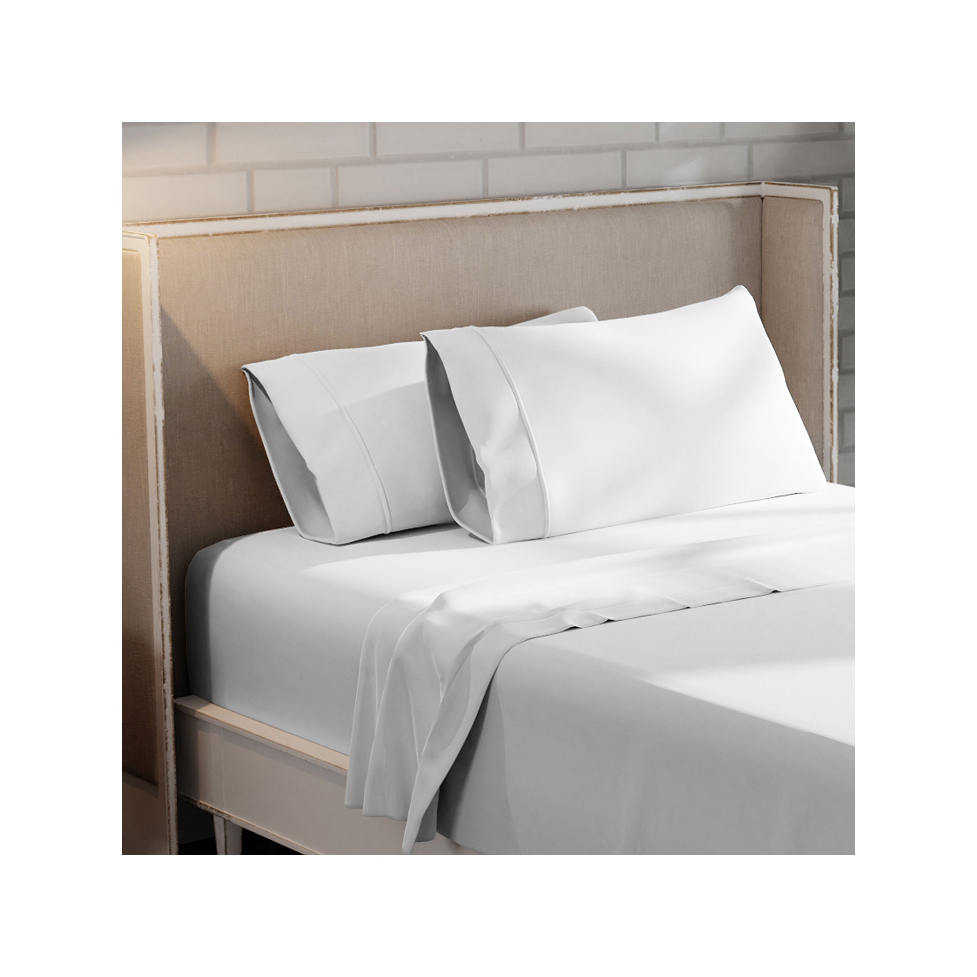 Grand State Hotel Collection Cotton Rich 6Pc 315Tc Wrinkle Resistant Pillowcases - White